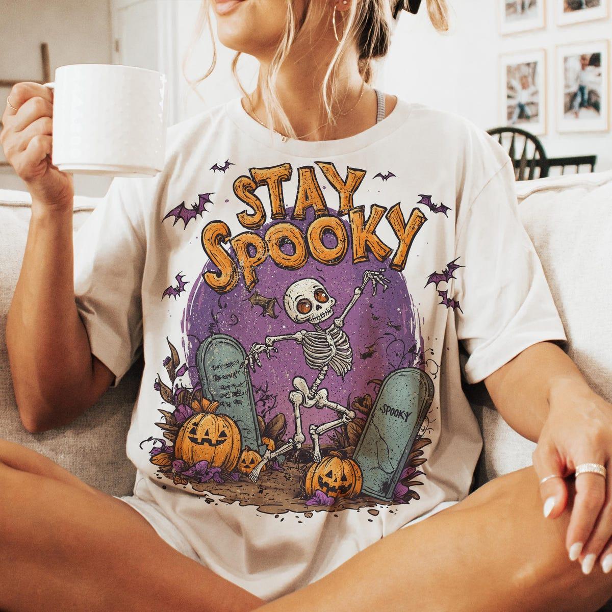 Stay Spooky Halloween Skeleton Shirt 4