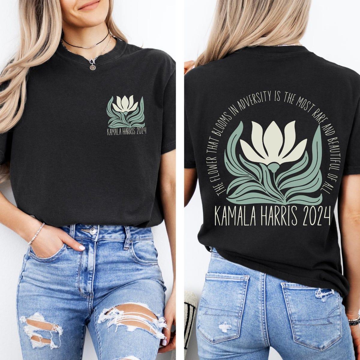 Subtle Kamala Harris Kamala Lotus Flower Shirt 1