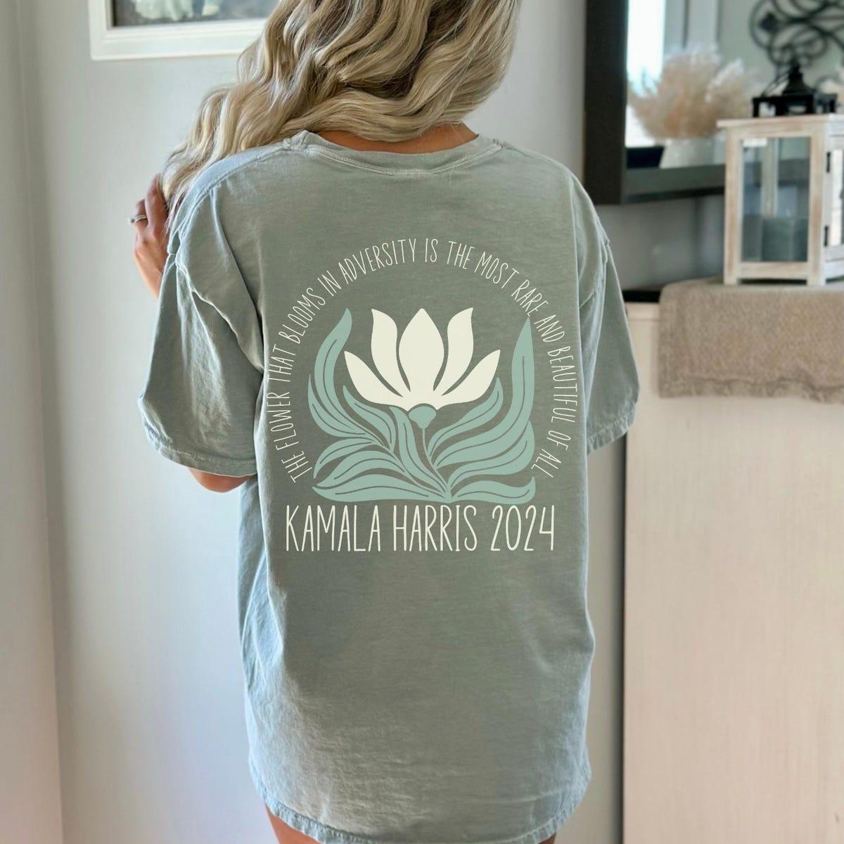 Subtle Kamala Harris Kamala Lotus Flower Shirt 2