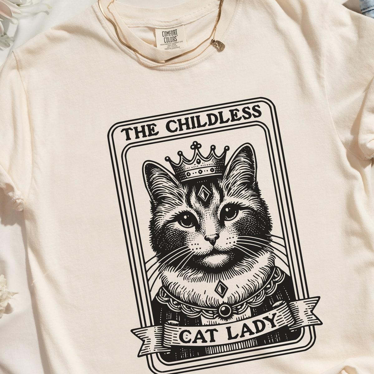 Tarot Card Childless Cat Lady For Kamala Shirt 2