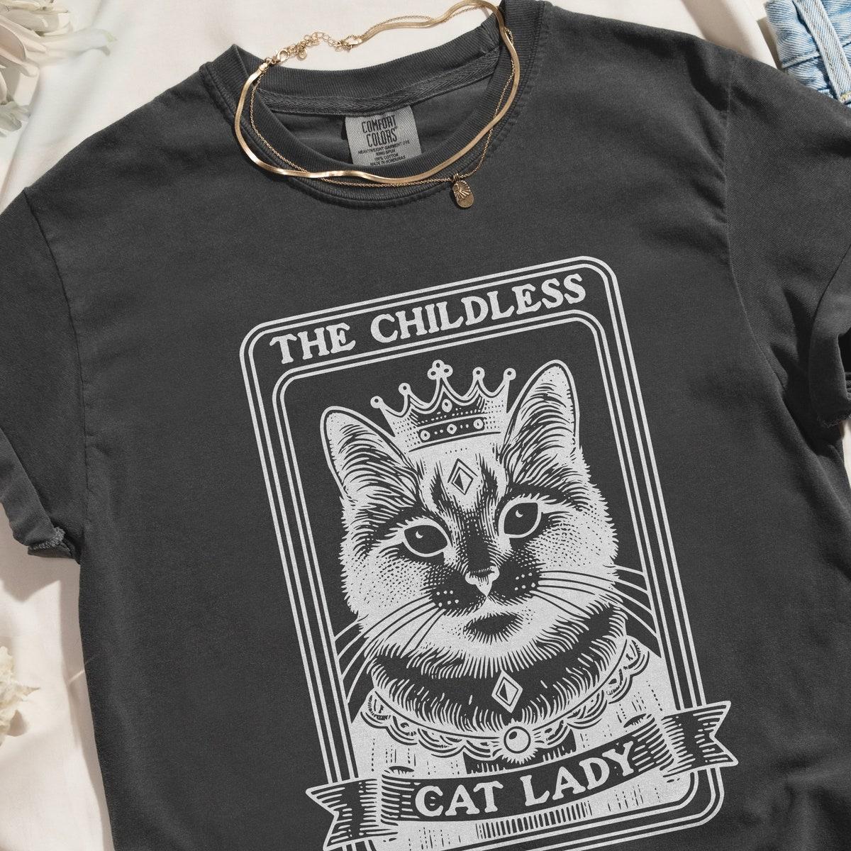 Tarot Card Childless Cat Lady For Kamala Shirt 5