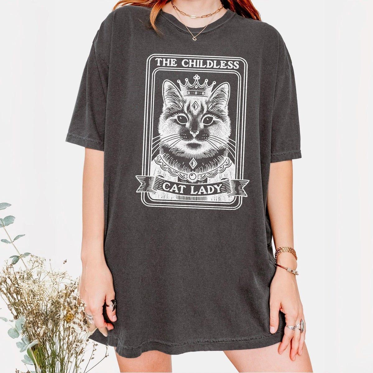 Tarot Card Childless Cat Lady For Kamala Shirt 6