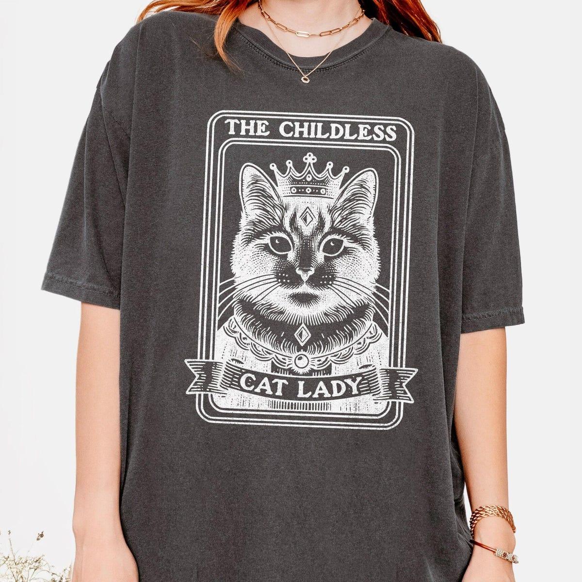 Tarot Card Childless Cat Lady For Kamala Shirt 7