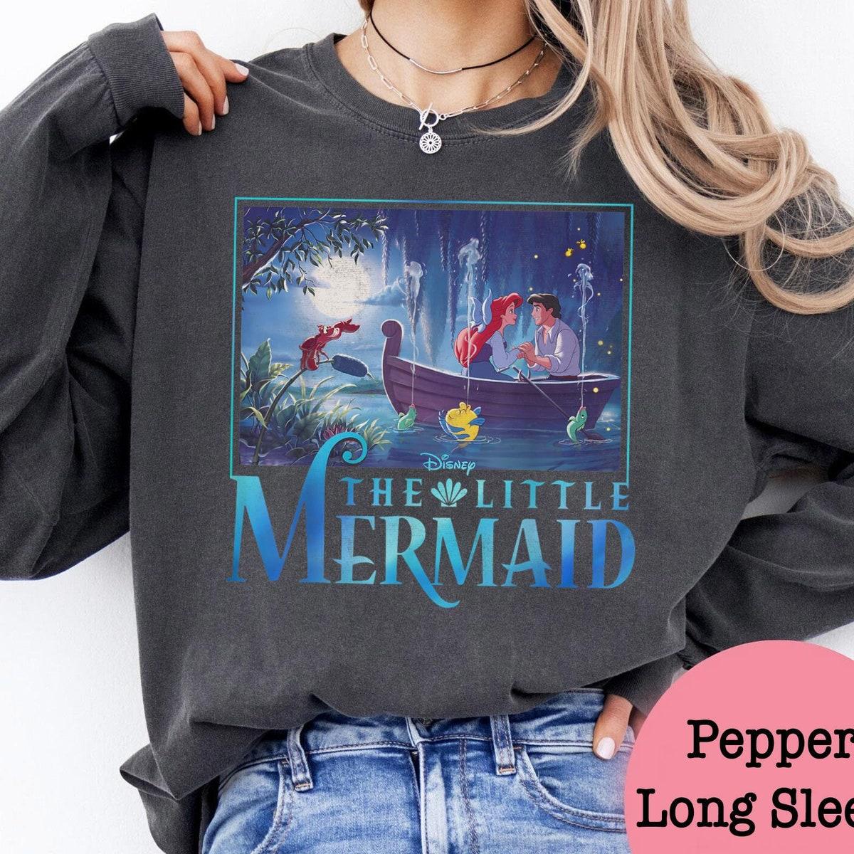 The Little Mermaid Ariel And Eric Grotto Portrait Disney Princess Shirt 2