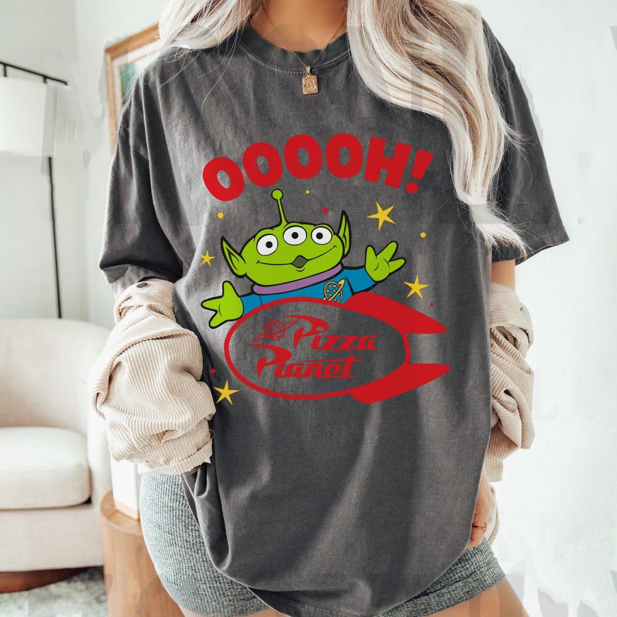 Toy Story Alien Oooh Pizza Planet Vintage Disney Shirt 3