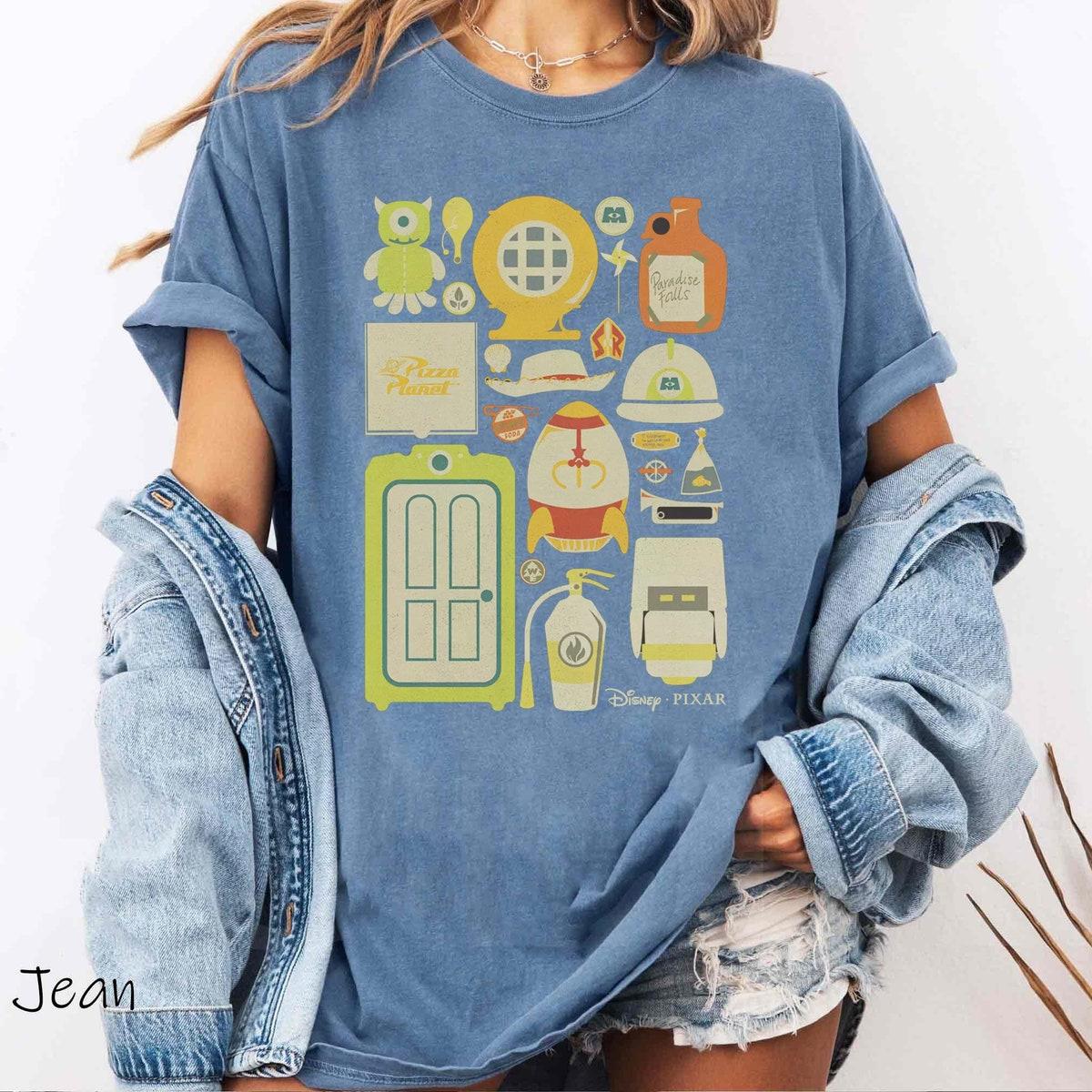 Toy Story Pizza Planet Monster Inc Up Paradise Dalls Shirt 4