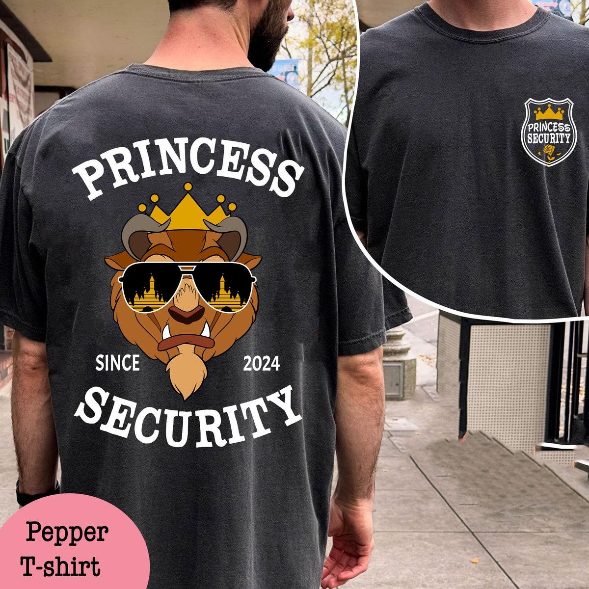 Two Sided Custom Daddy Est Year Princess Security Shirt 2