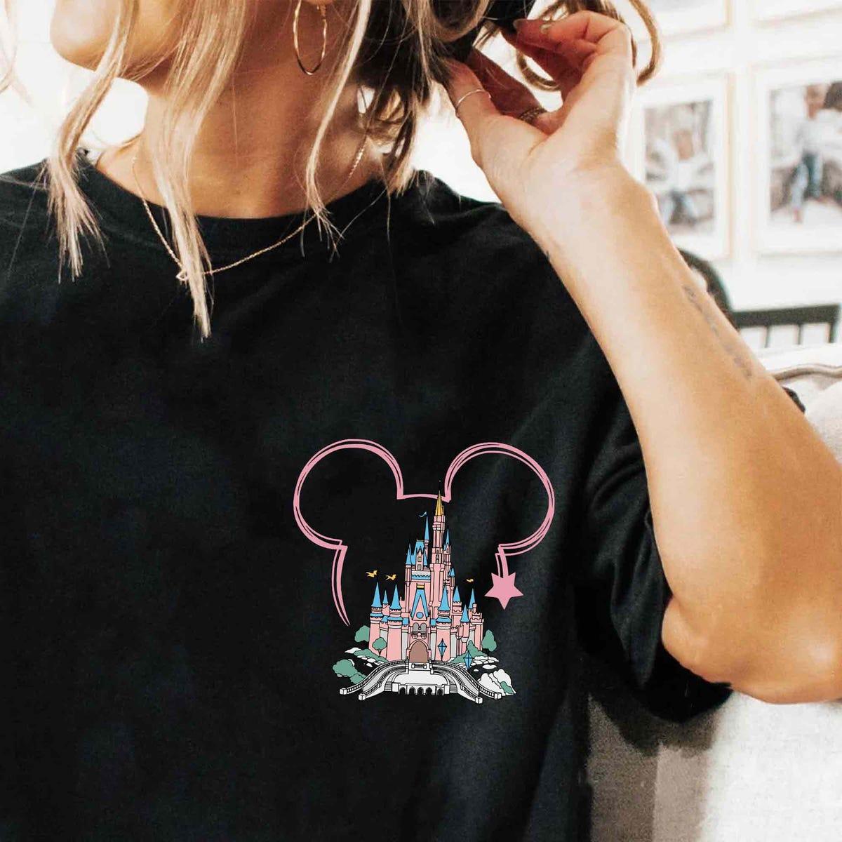 Two Sided Disney Castle Mickey Ears Happiest Place On Earth Shirt 5