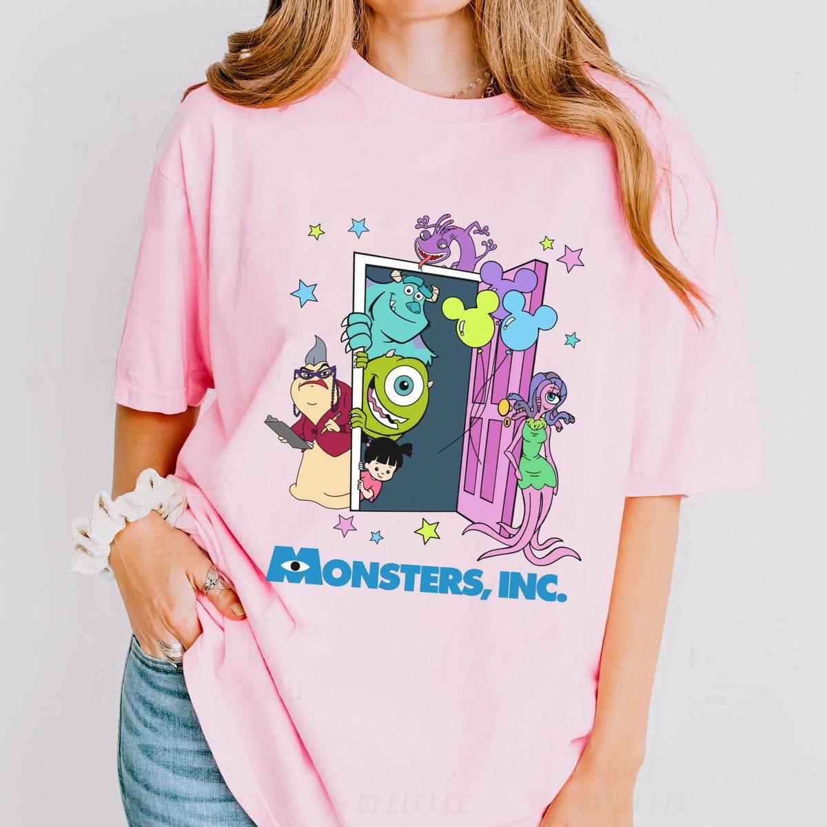 Two Sided Monsters Inc Door With Balloon Shirt 3