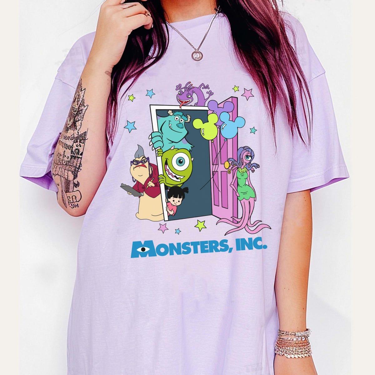 Two Sided Monsters Inc Door With Balloon Shirt 4