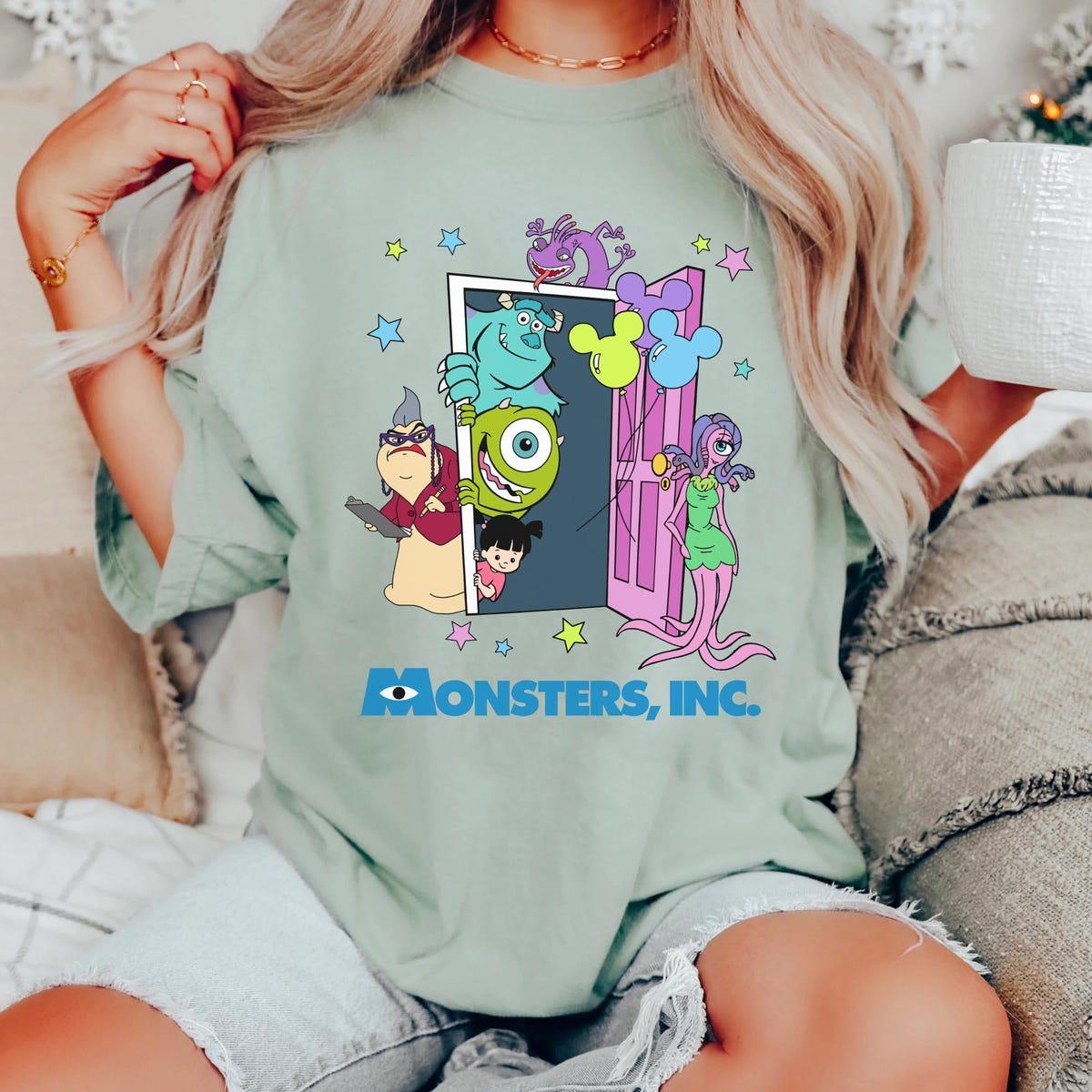 Two Sided Monsters Inc Door With Balloon Shirt 5