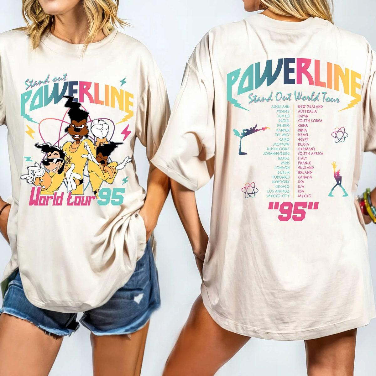 Two Sided Powerline Stand Out World Tour 95 Shirt 2