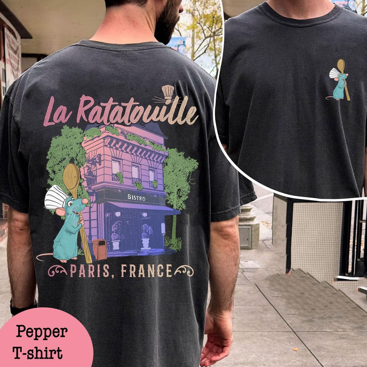 Two Sided Remy Little Chef La Ratatouille Paris France Shirt 1