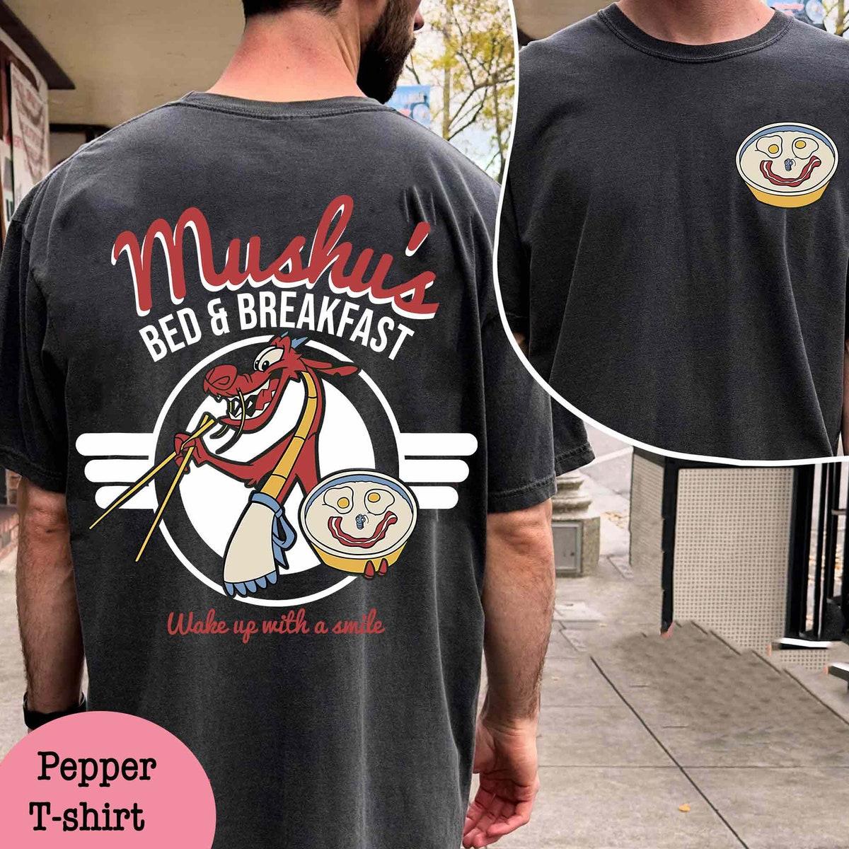 Two Sided Vintage Mushu's Bed And Breakfast Shirt 2