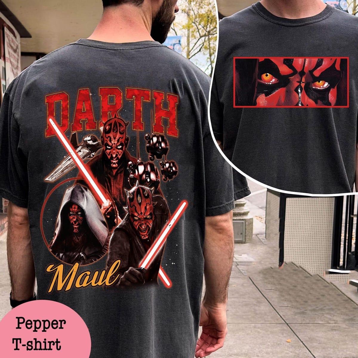 Two Sided Vintage Star Wars Darth Maul Shirt 1