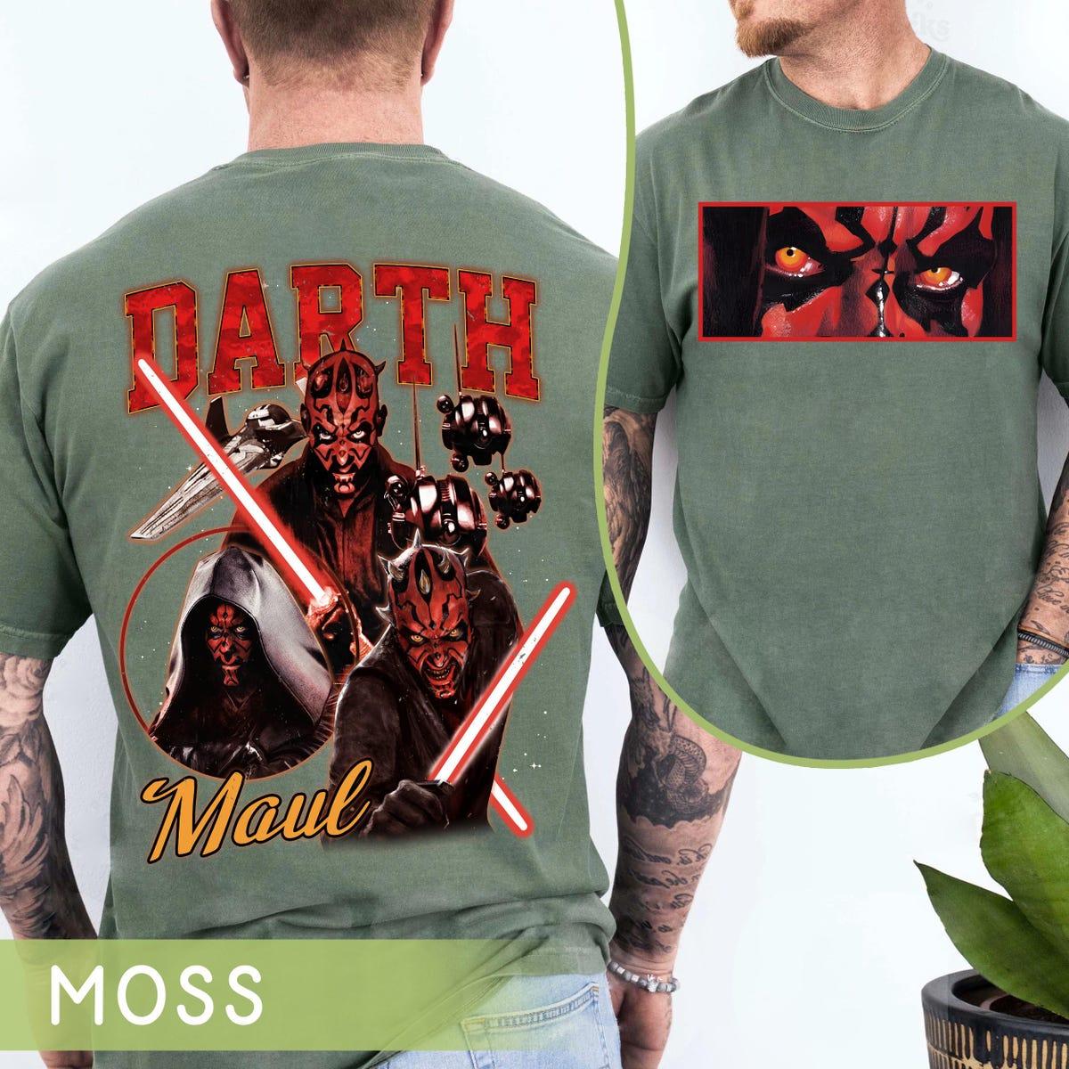 Two Sided Vintage Star Wars Darth Maul Shirt 2