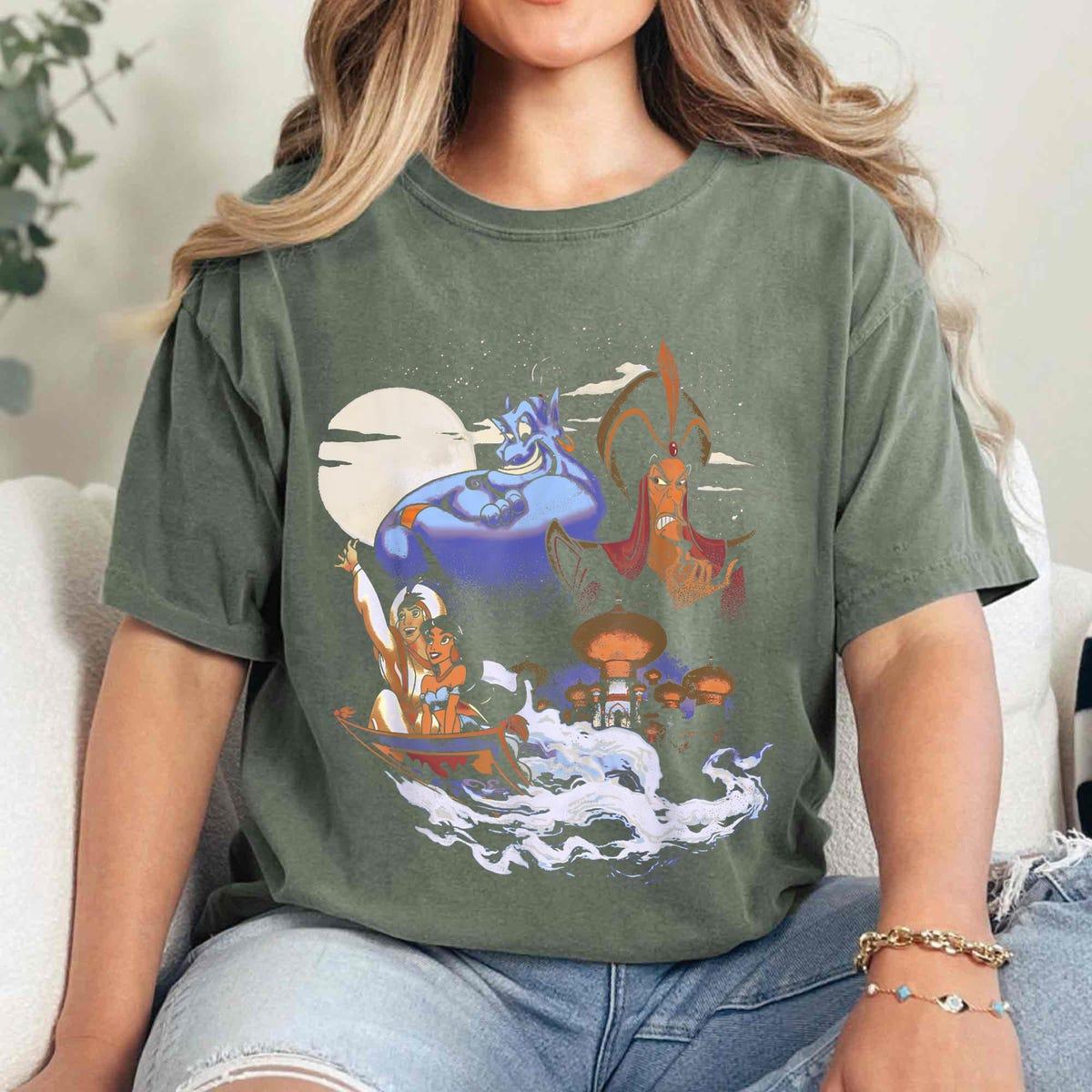 Vintage Aladdin Winds Of Agrabah Main Cast Graphic Shirt 4