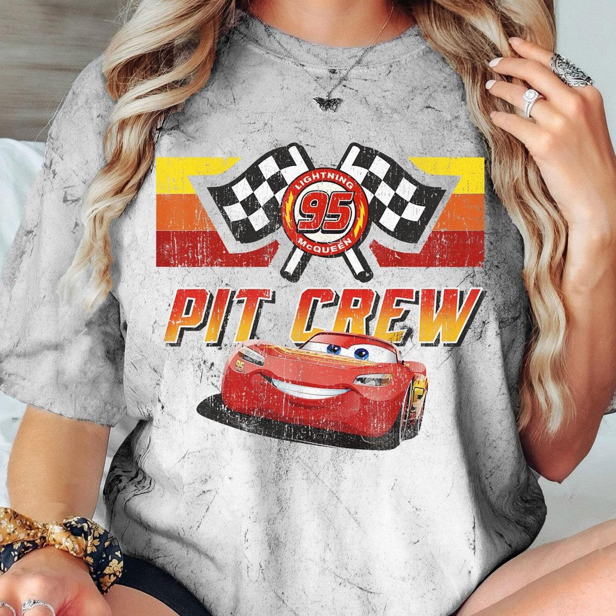 Vintage Disney Cars Pit Crew Lightening Mcqueen Shirt 1