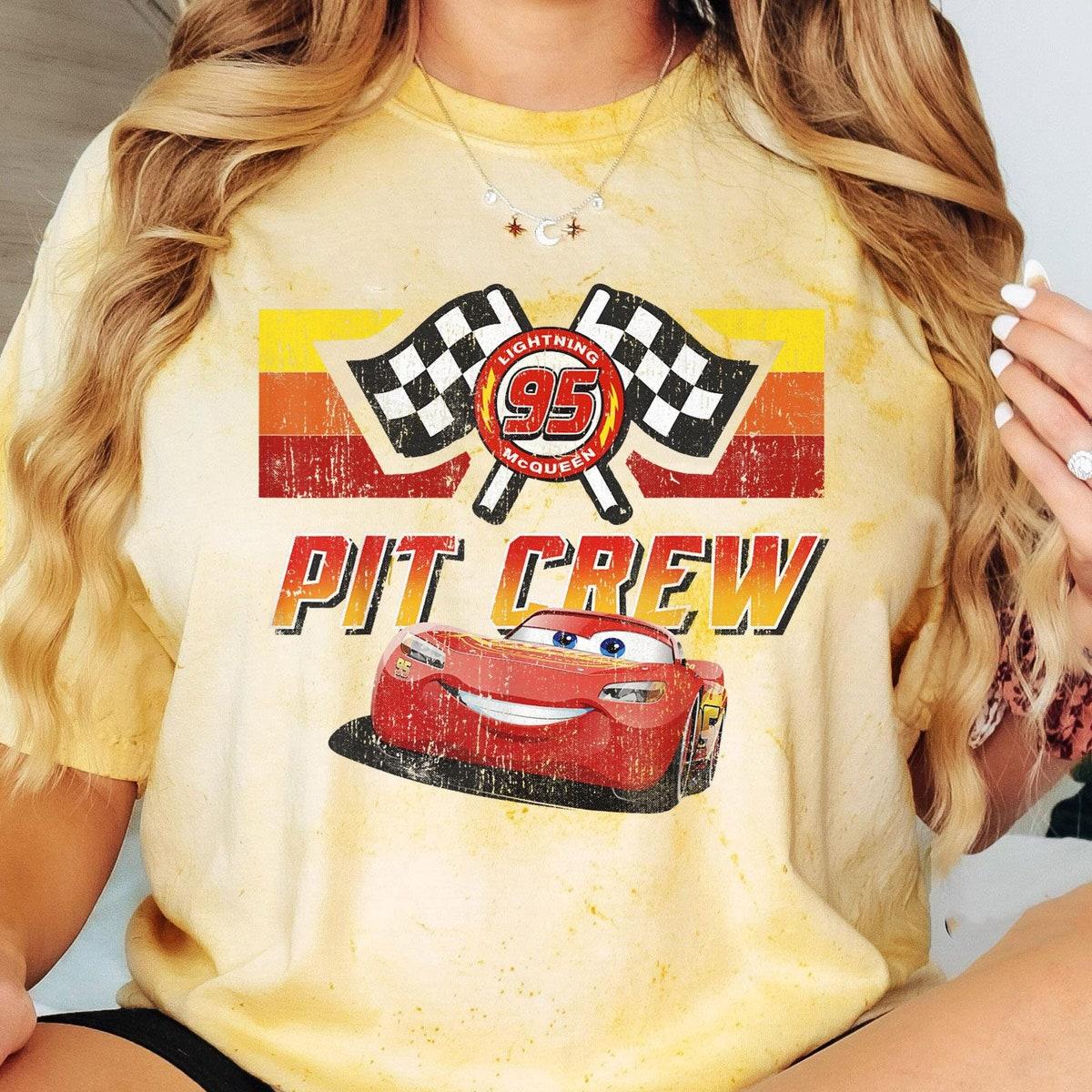 Vintage Disney Cars Pit Crew Lightening Mcqueen Shirt 2