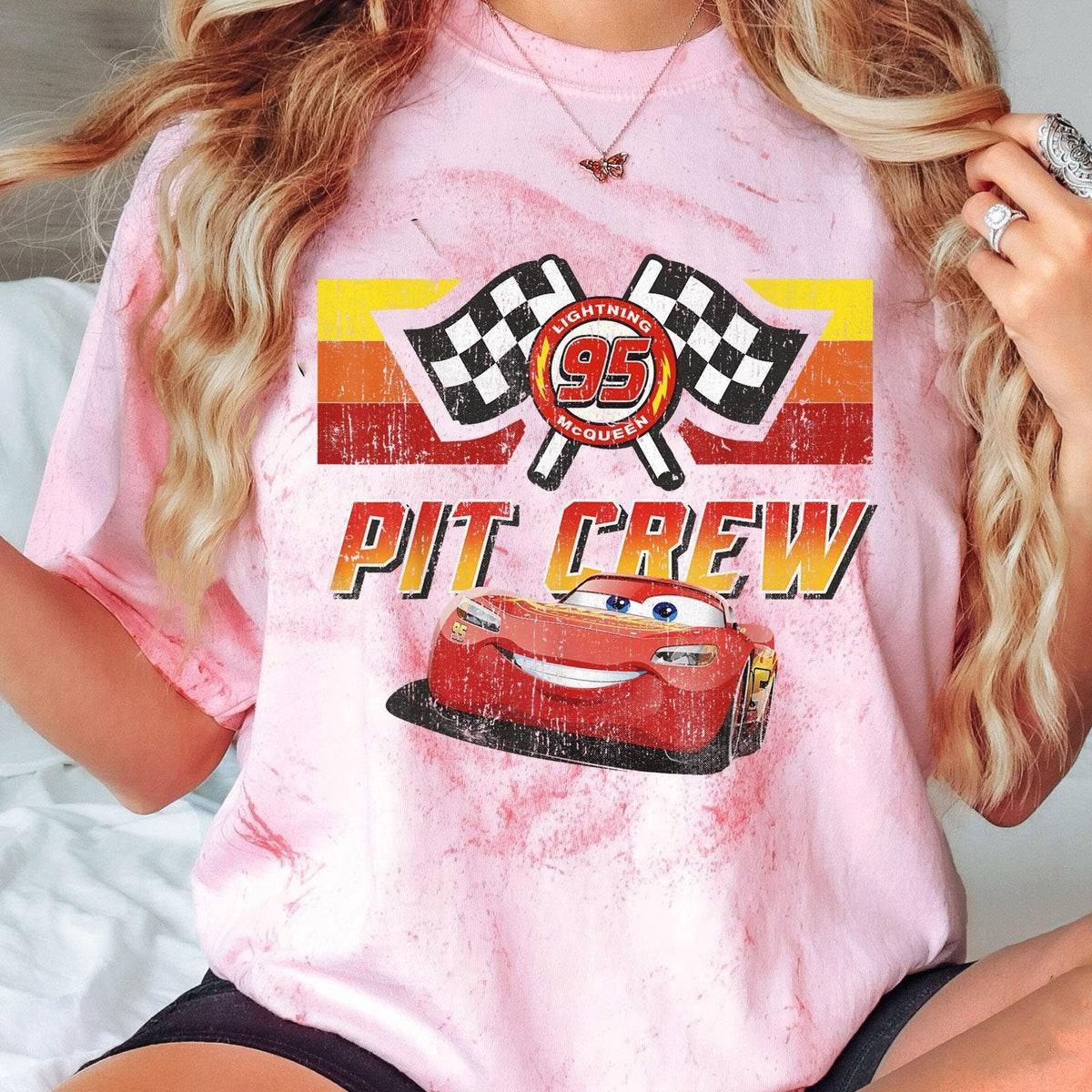 Vintage Disney Cars Pit Crew Lightening Mcqueen Shirt 3