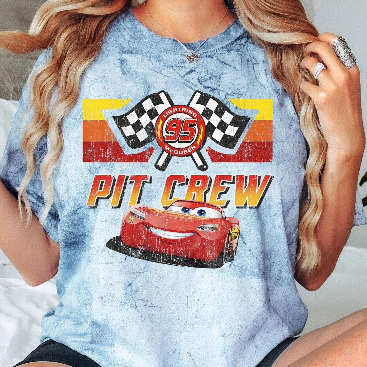 Vintage Disney Cars Pit Crew Lightening Mcqueen Shirt 5