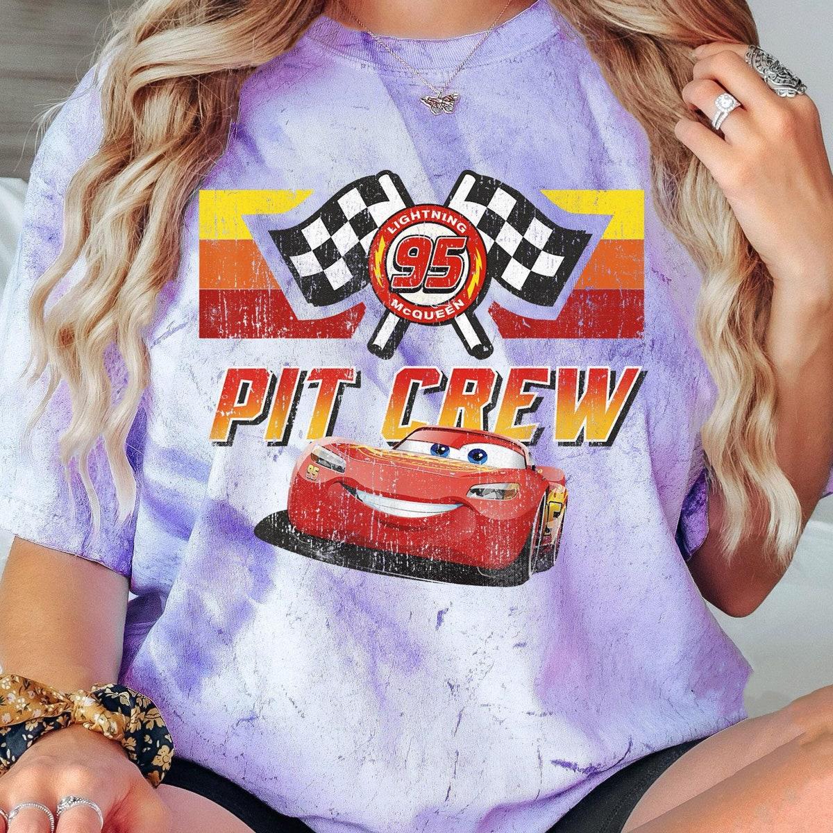 Vintage Disney Cars Pit Crew Lightening Mcqueen Shirt 6