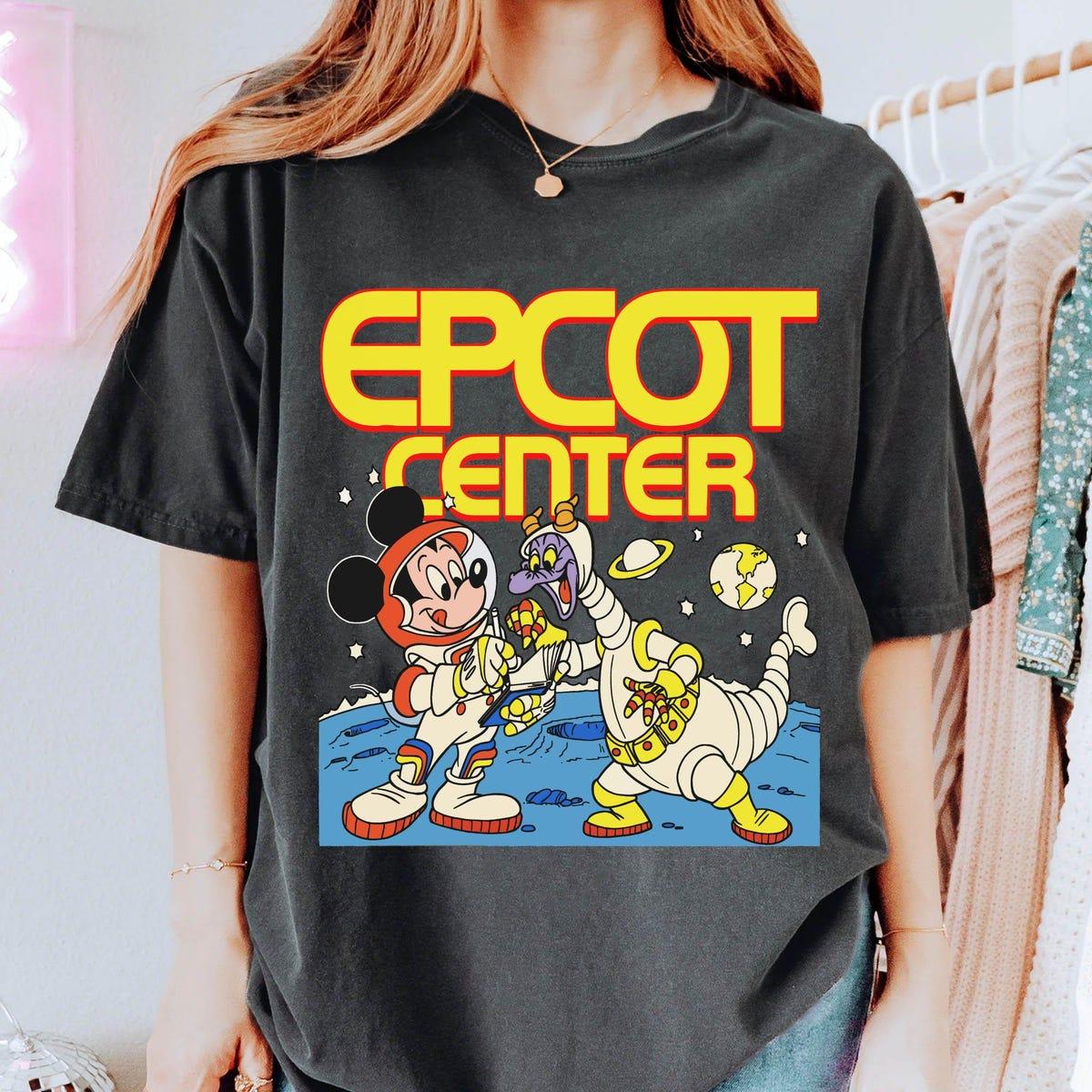 Vintage Disney Mickey Mouse Figment Astronaut Epcot Center Shirt 5