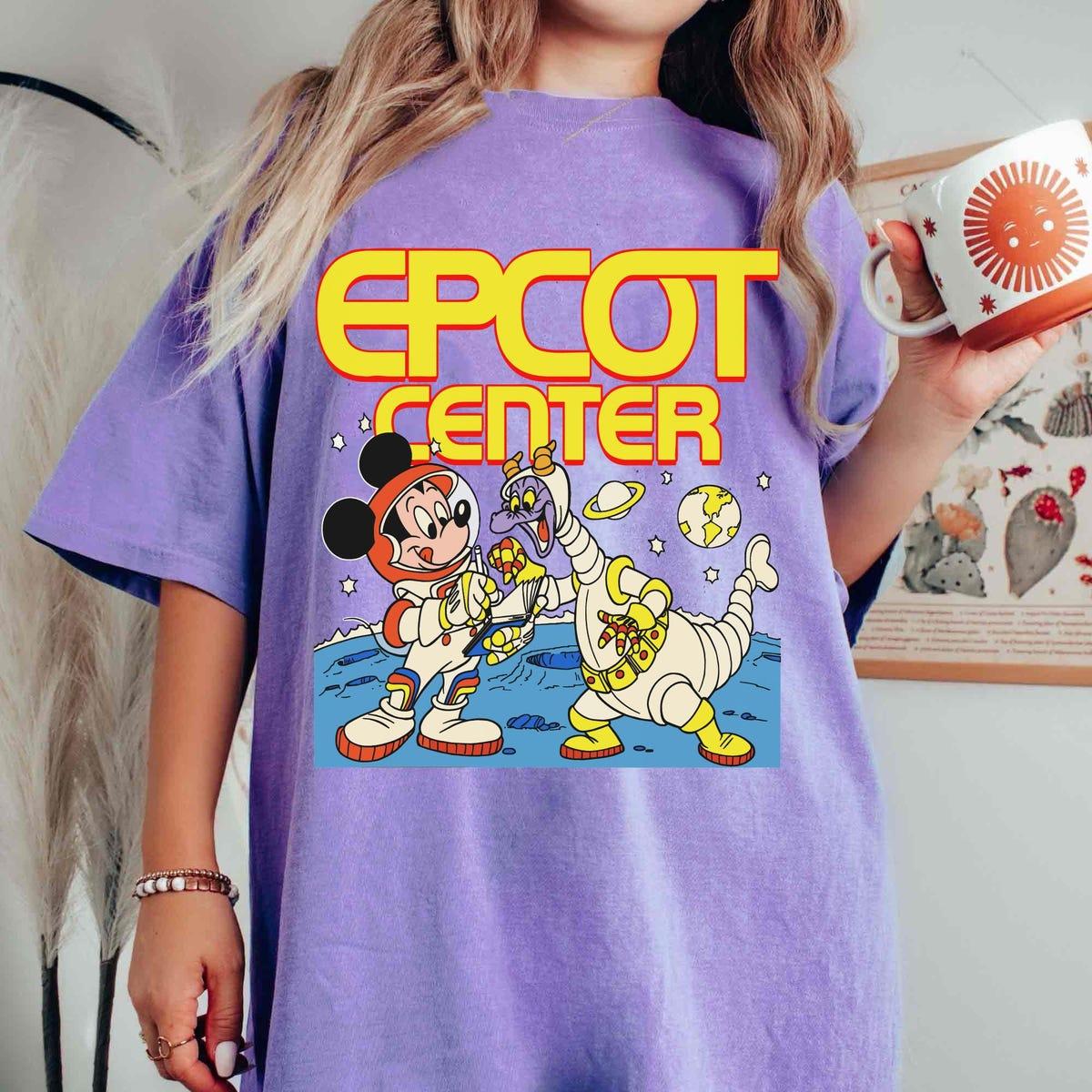 Vintage Disney Mickey Mouse Figment Astronaut Epcot Center Shirt 6