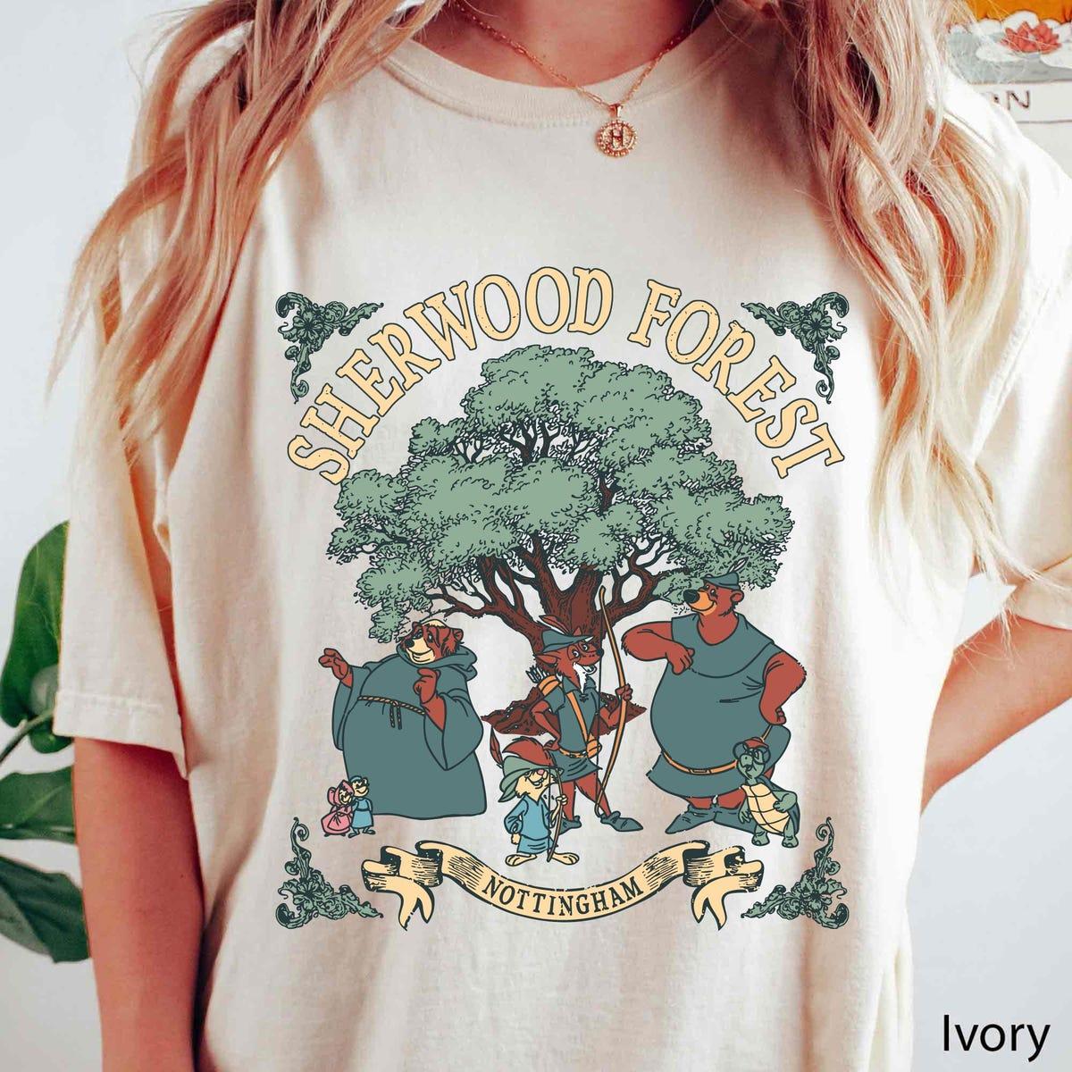 Vintage Disney Robin Hood Sherwood Forest Little John Shirt 1