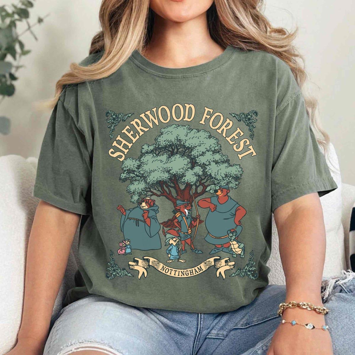 Vintage Disney Robin Hood Sherwood Forest Little John Shirt 4