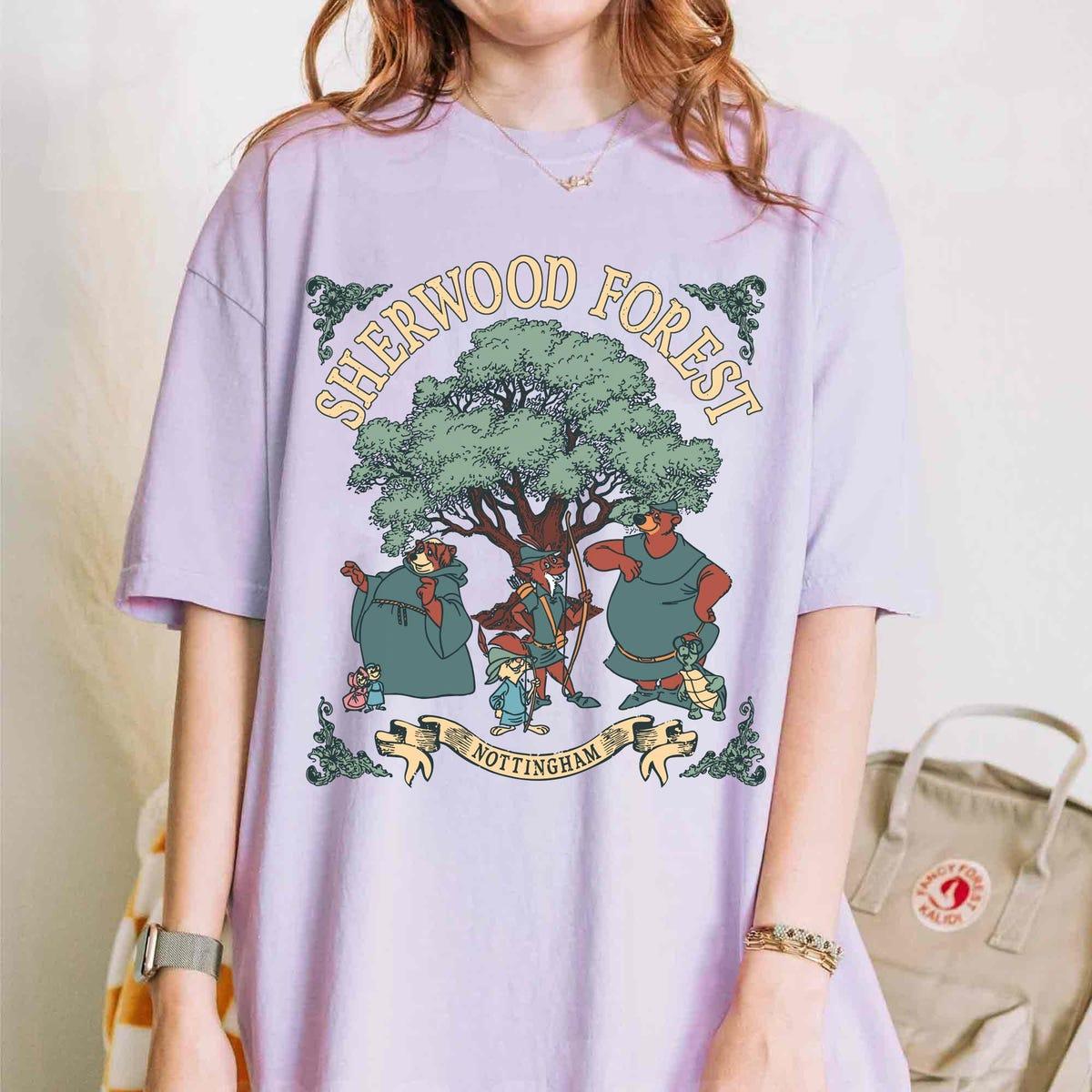 Vintage Disney Robin Hood Sherwood Forest Little John Shirt 6