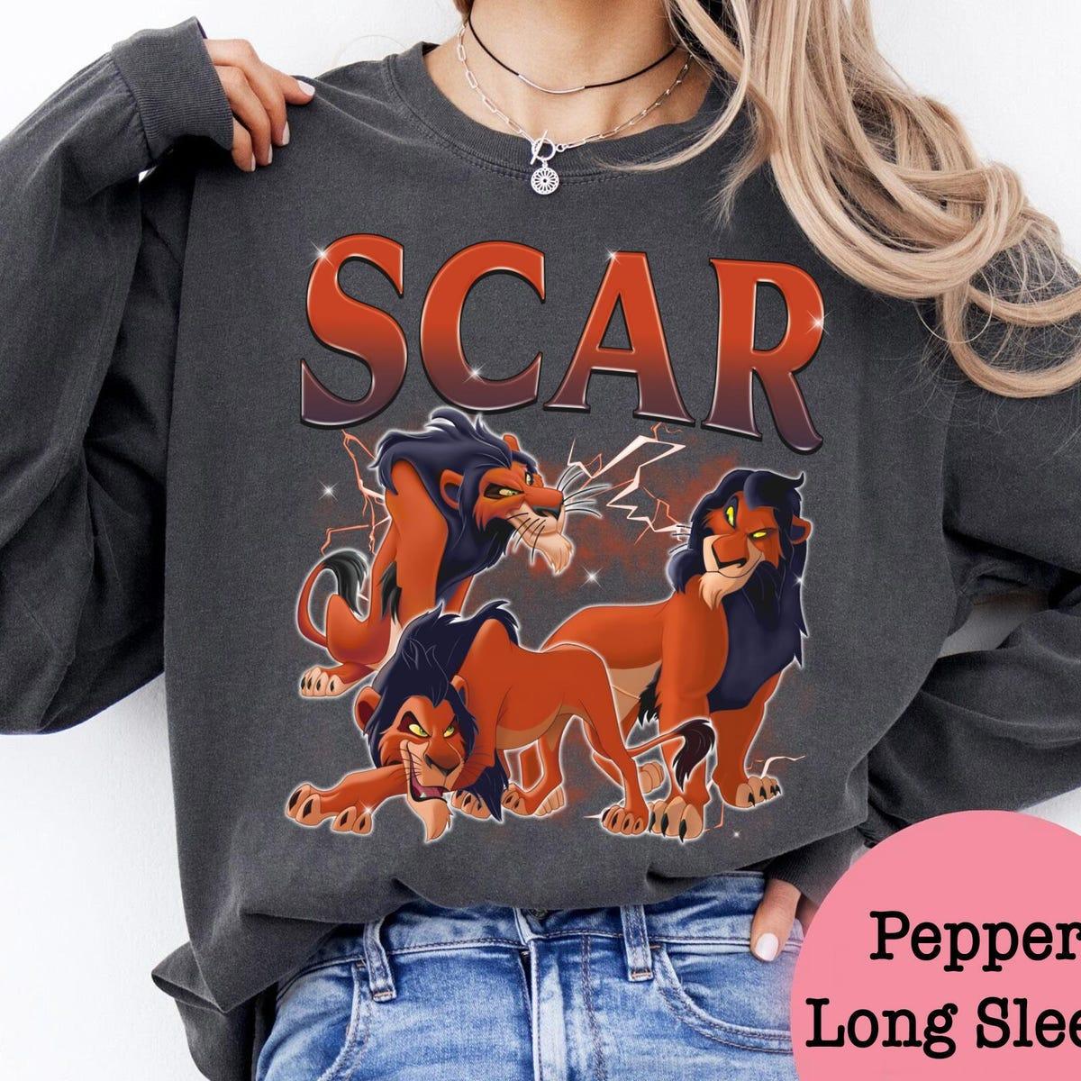 Vintage Disney Scar Villain Custom The Lion King Characters Shirt 2