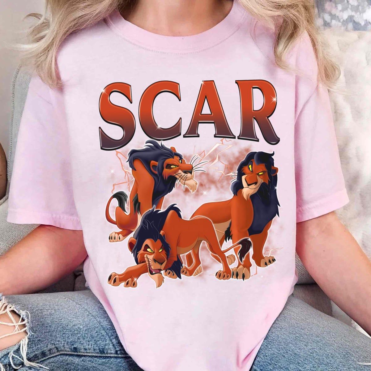 Vintage Disney Scar Villain Custom The Lion King Characters Shirt 4