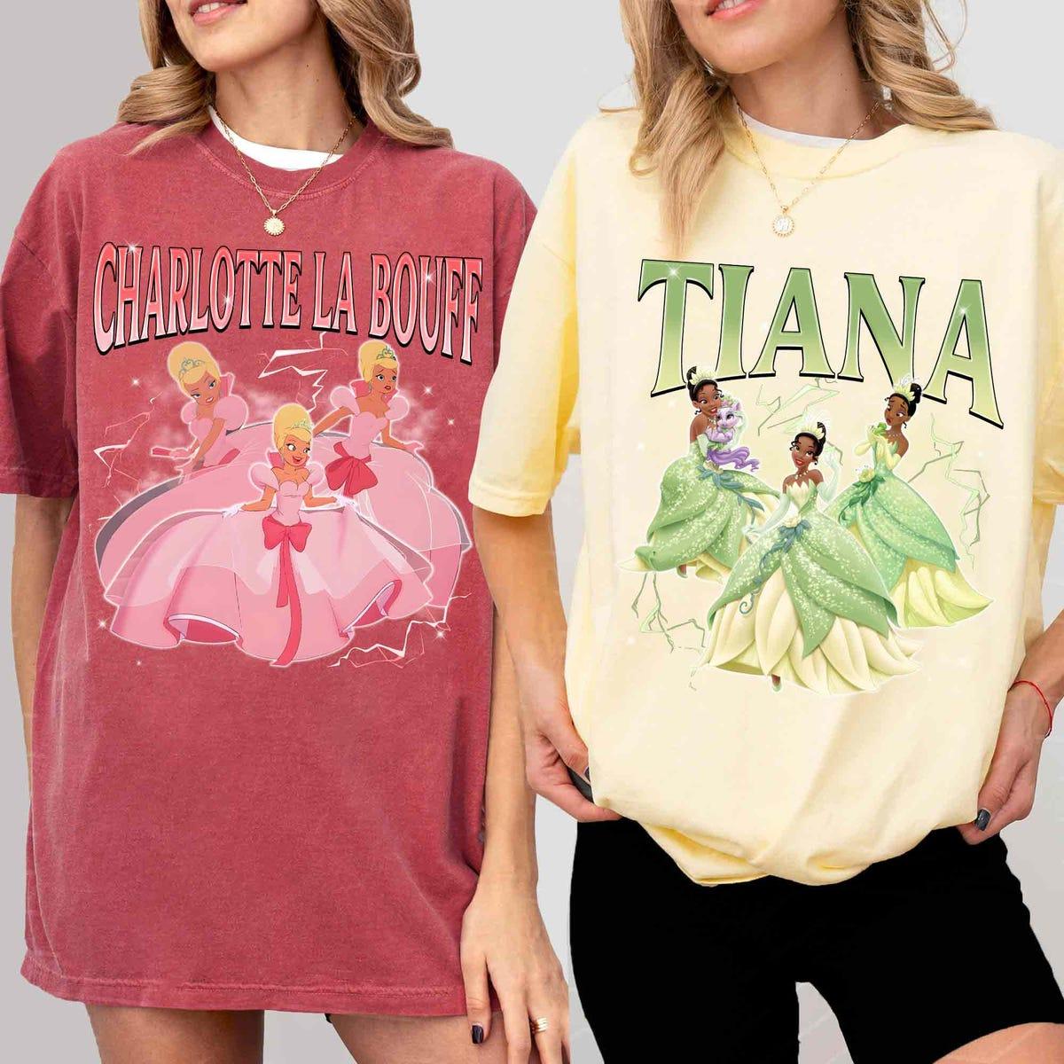 Vintage Disney Tiana Charlotte Personalized The Princess And The Frog Shirt 1