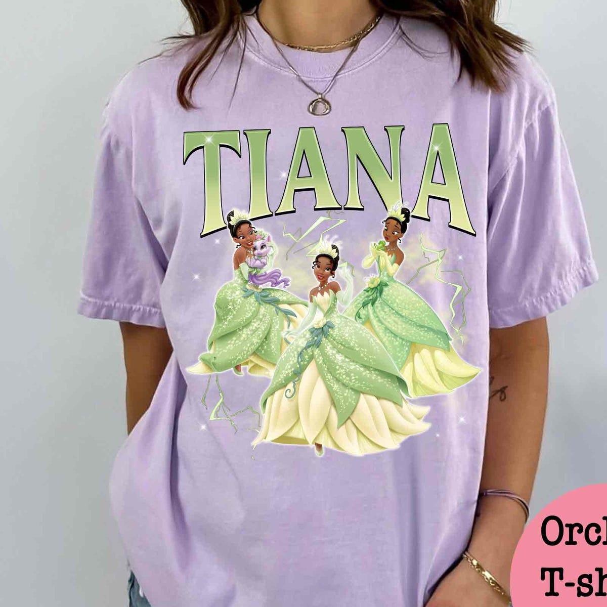 Vintage Disney Tiana Charlotte Personalized The Princess And The Frog Shirt 3