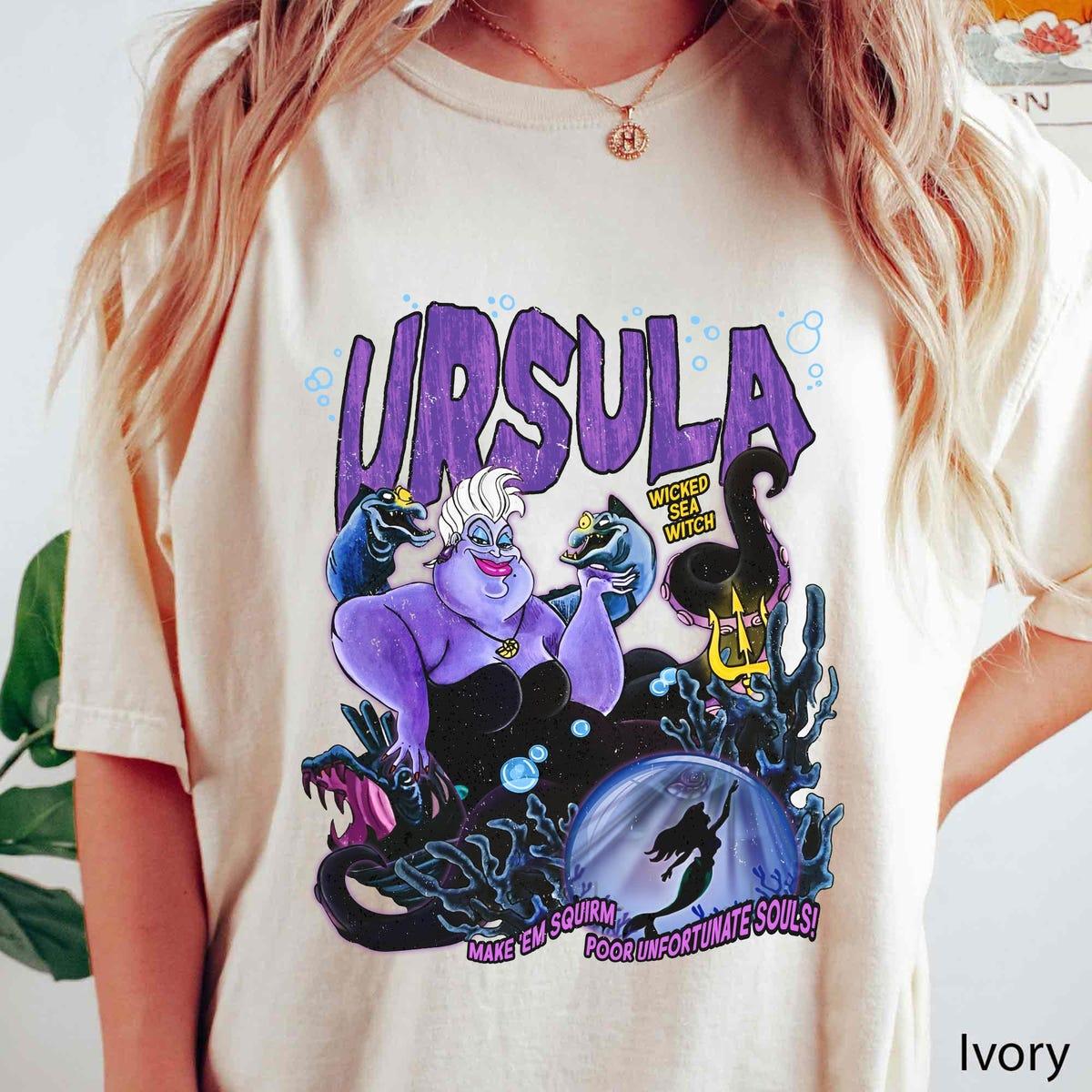 Vintage Disney Urusla Portrait Shirt Ursula Sea Witch Tee 4