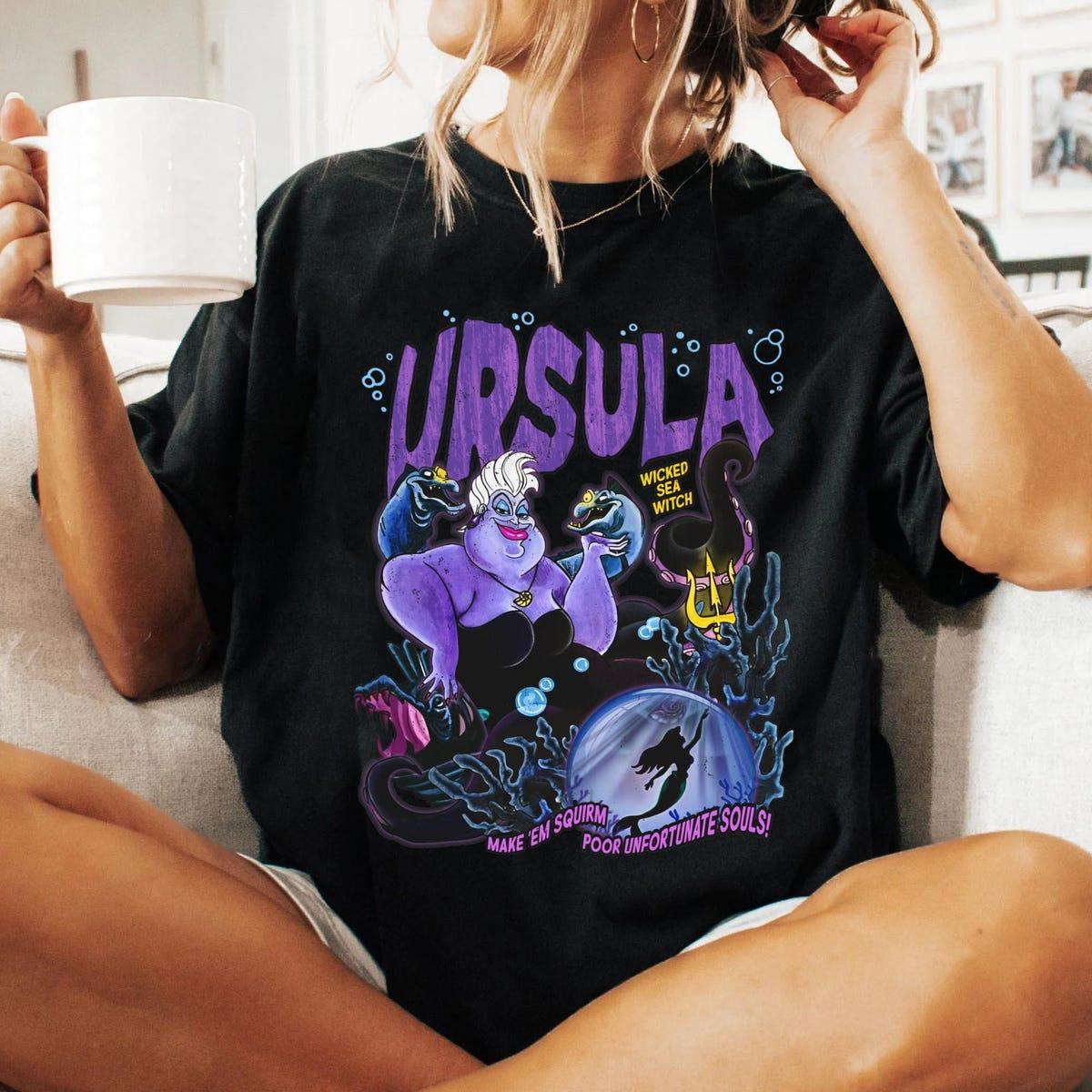 Vintage Disney Urusla Portrait Shirt Ursula Sea Witch Tee 6