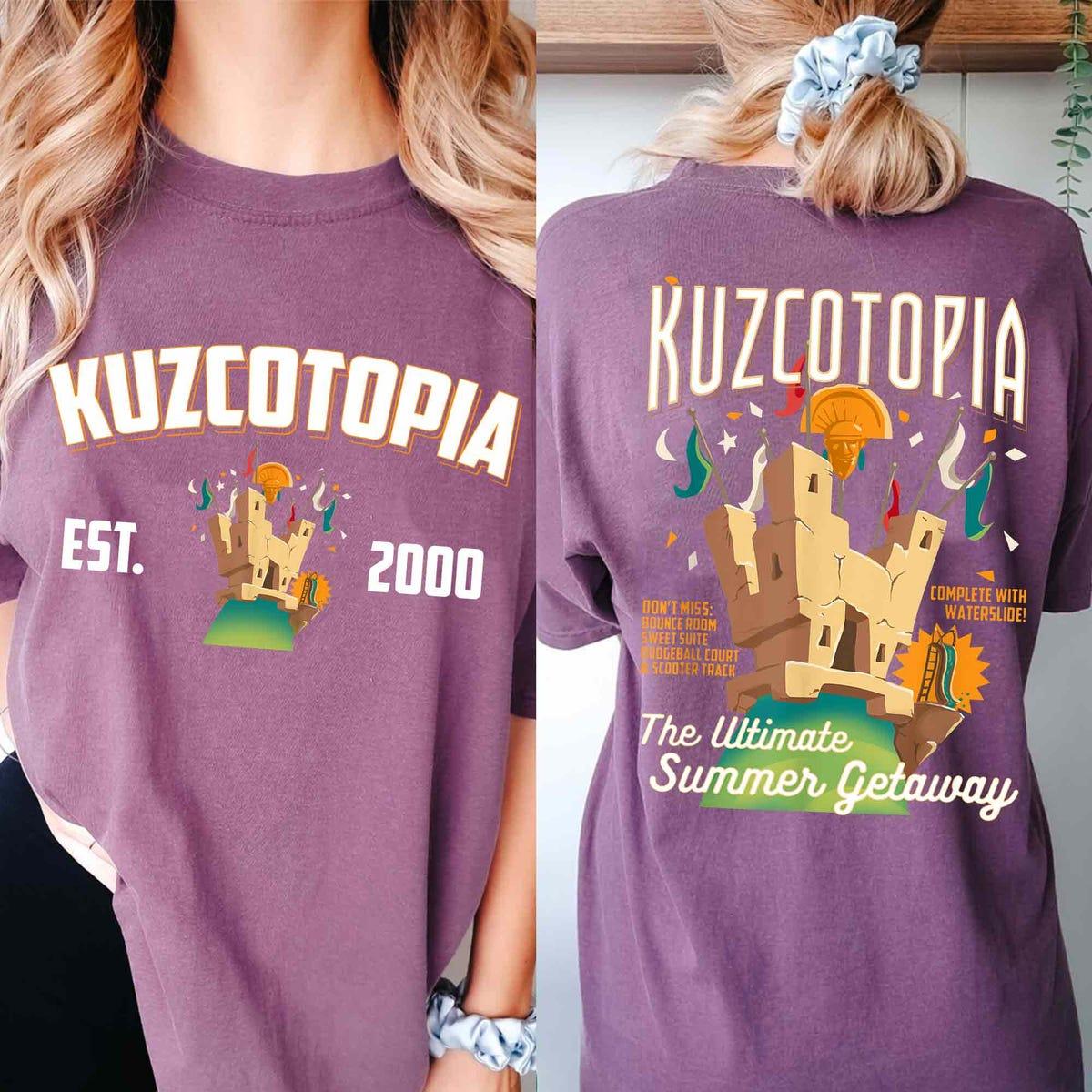 Vintage Greeting From Kuzcotopia Est 2000 The Utimate Summer Getaway Shirt 2