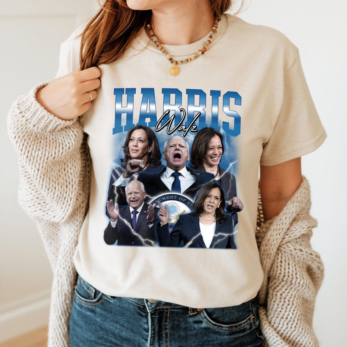 Vintage Harris Walz Kamala Harris Shirt 5