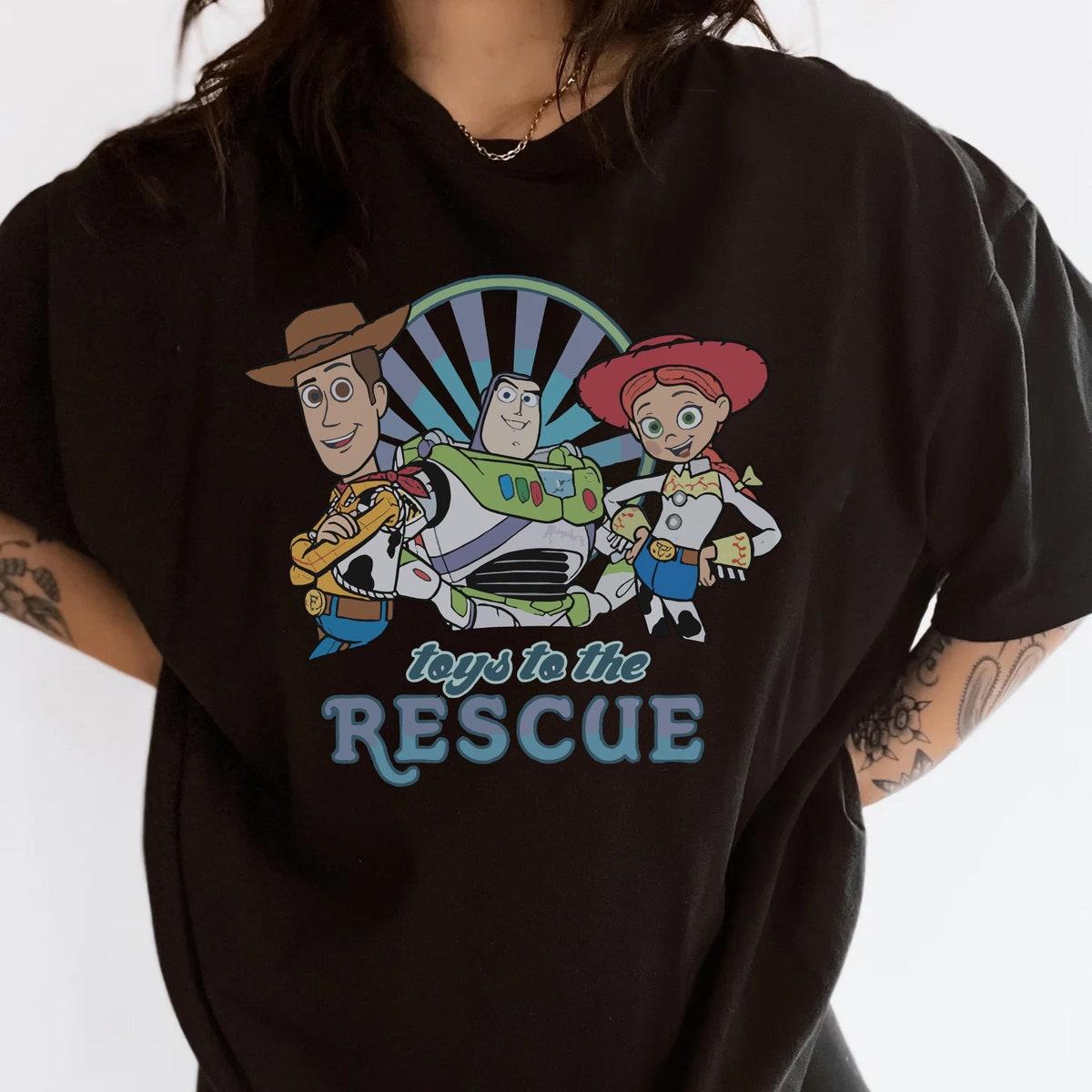 Vintage Jessie Woody Buzz Lightyear Toys To The Rescue Shirt 2