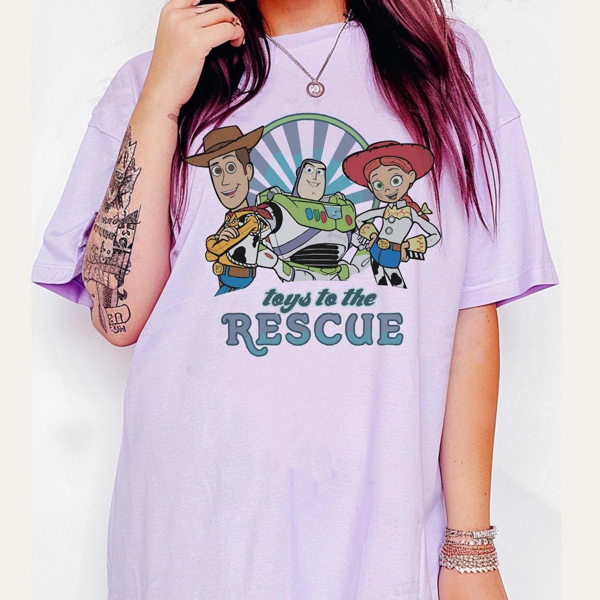 Vintage Jessie Woody Buzz Lightyear Toys To The Rescue Shirt 6