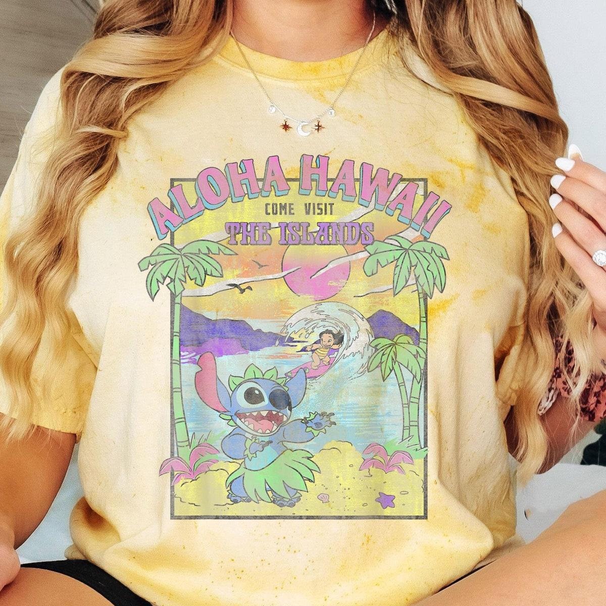 Vintage Lilo And Stitch Aloha Hawaii Come Visit The Islands Shirt 5