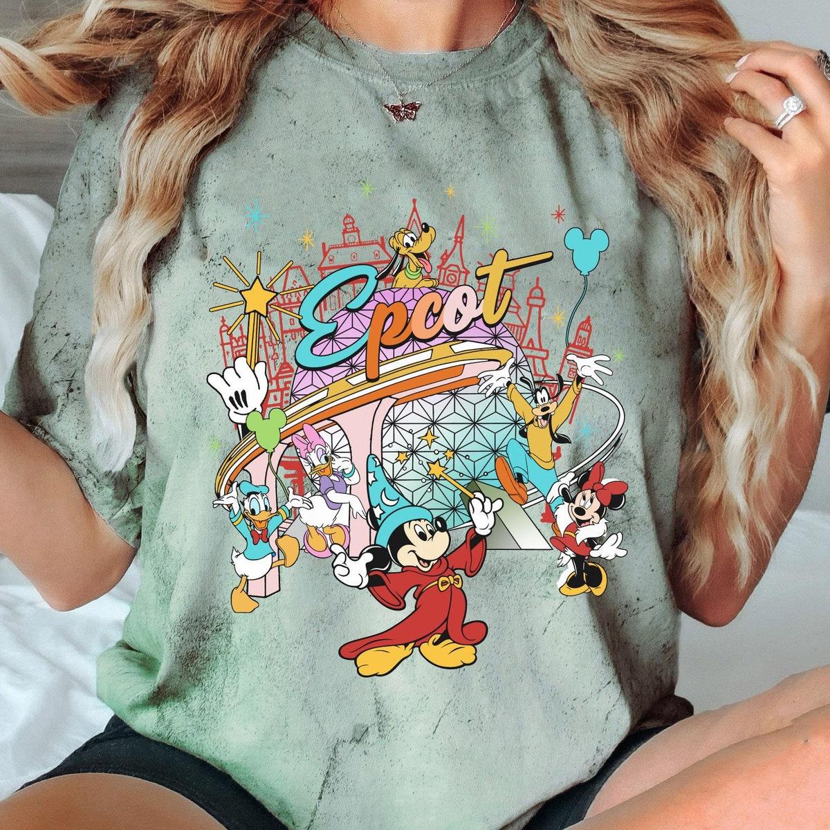 Vintage Mickey And Friends Epcot Disney Friends Shirt 3