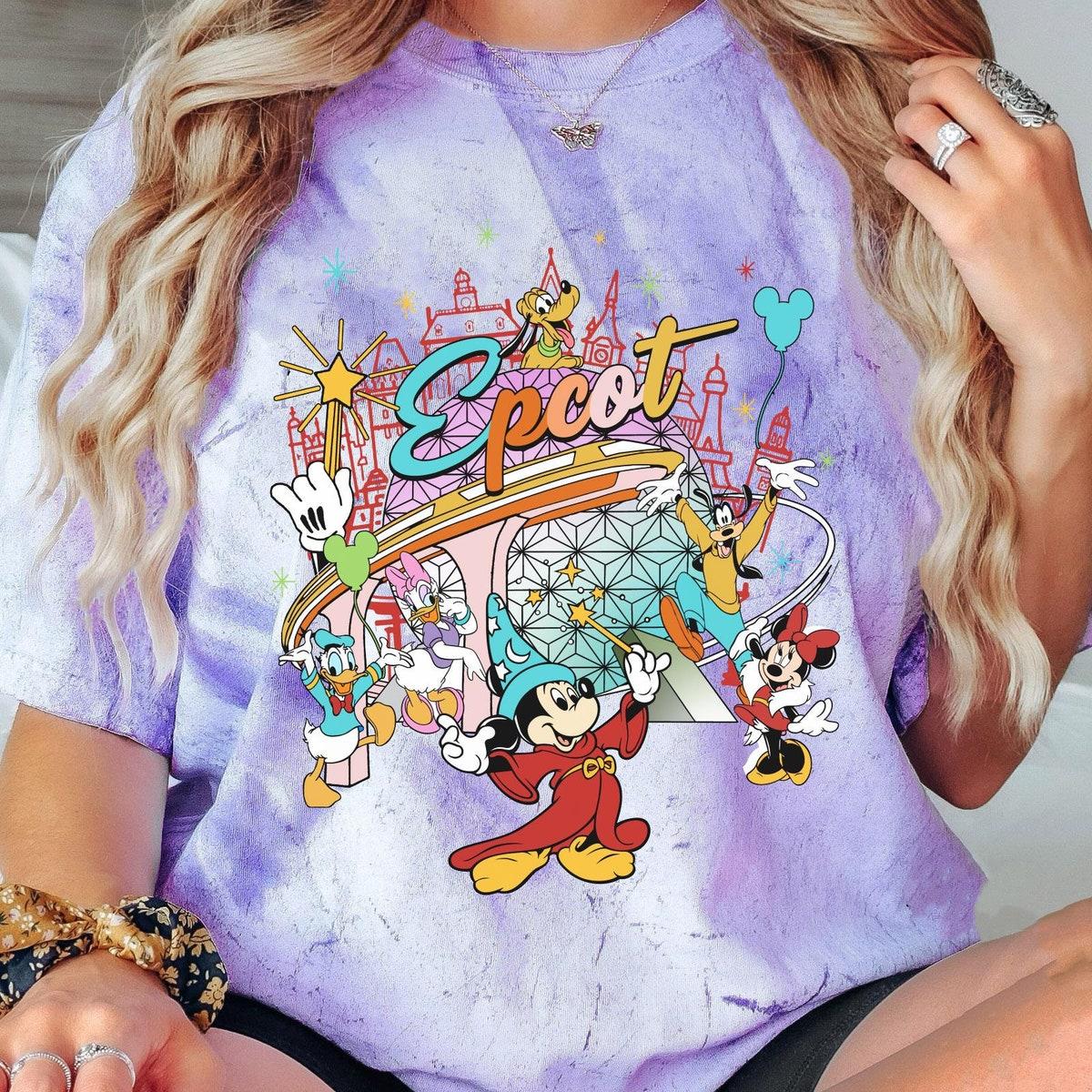 Vintage Mickey And Friends Epcot Disney Friends Shirt 5