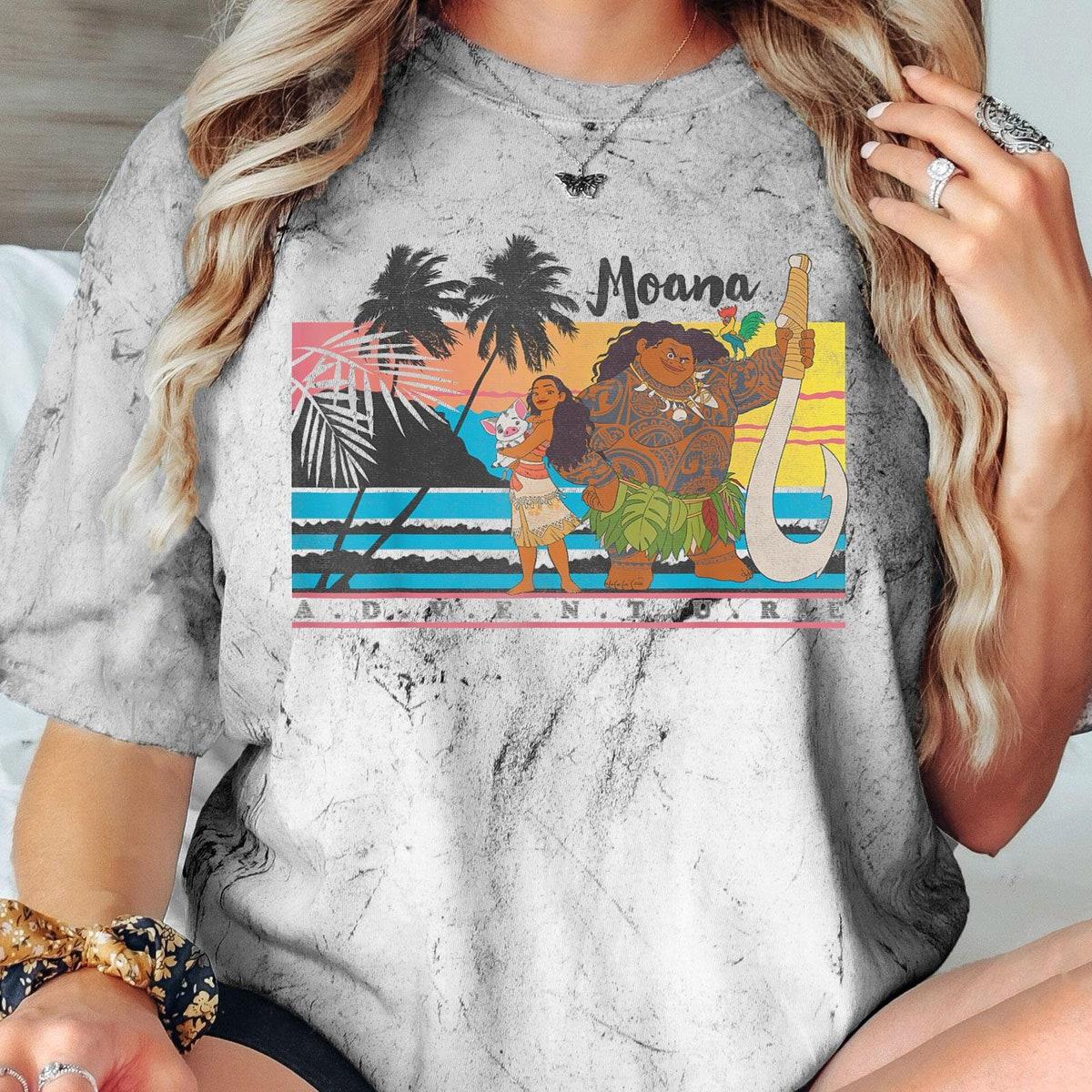 Vintage Moana And Maui Adventure Portrait Shirt 5