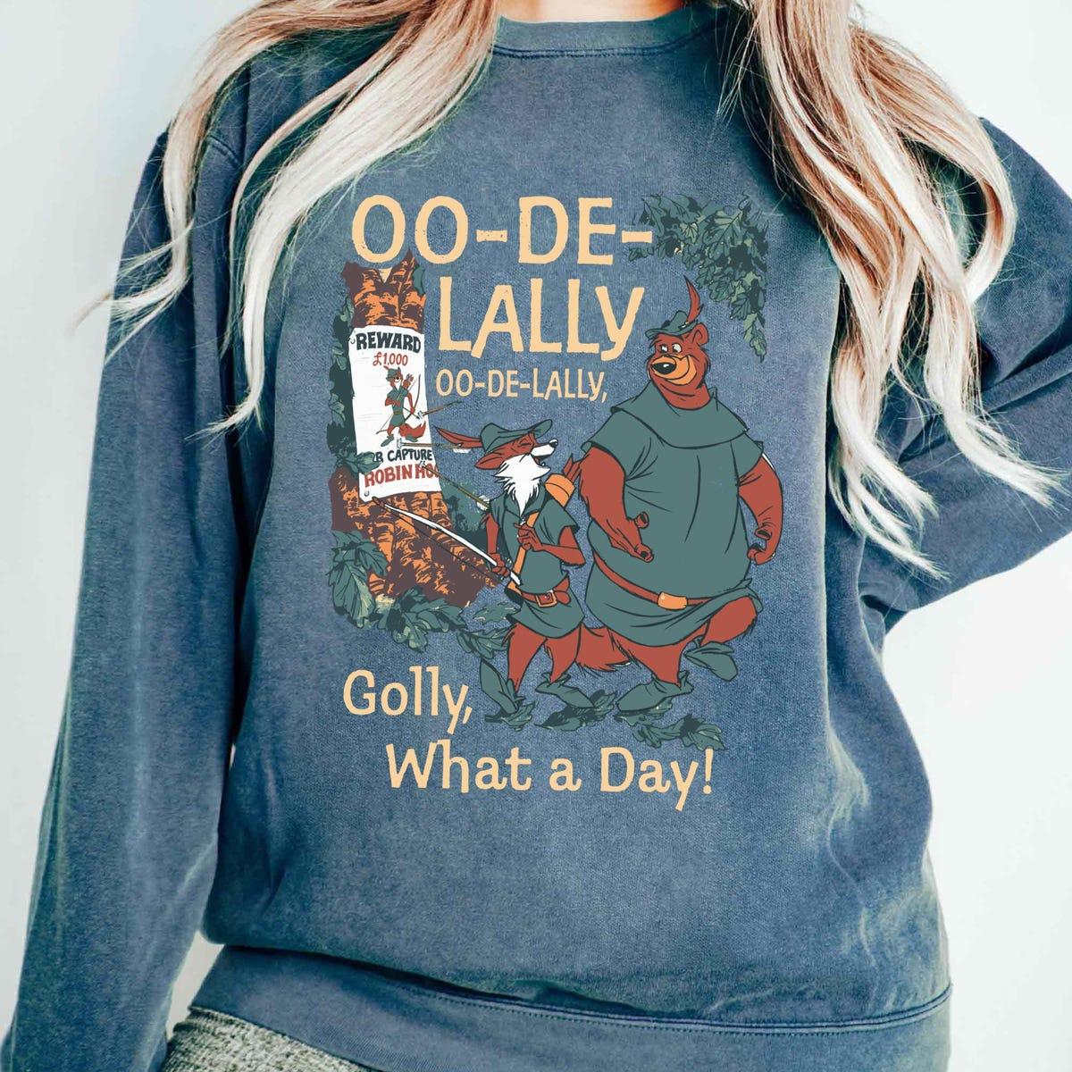 Vintage Robin Hood And Little John Sherwood Forest Oo de lally Golly What A Day Shirt 5