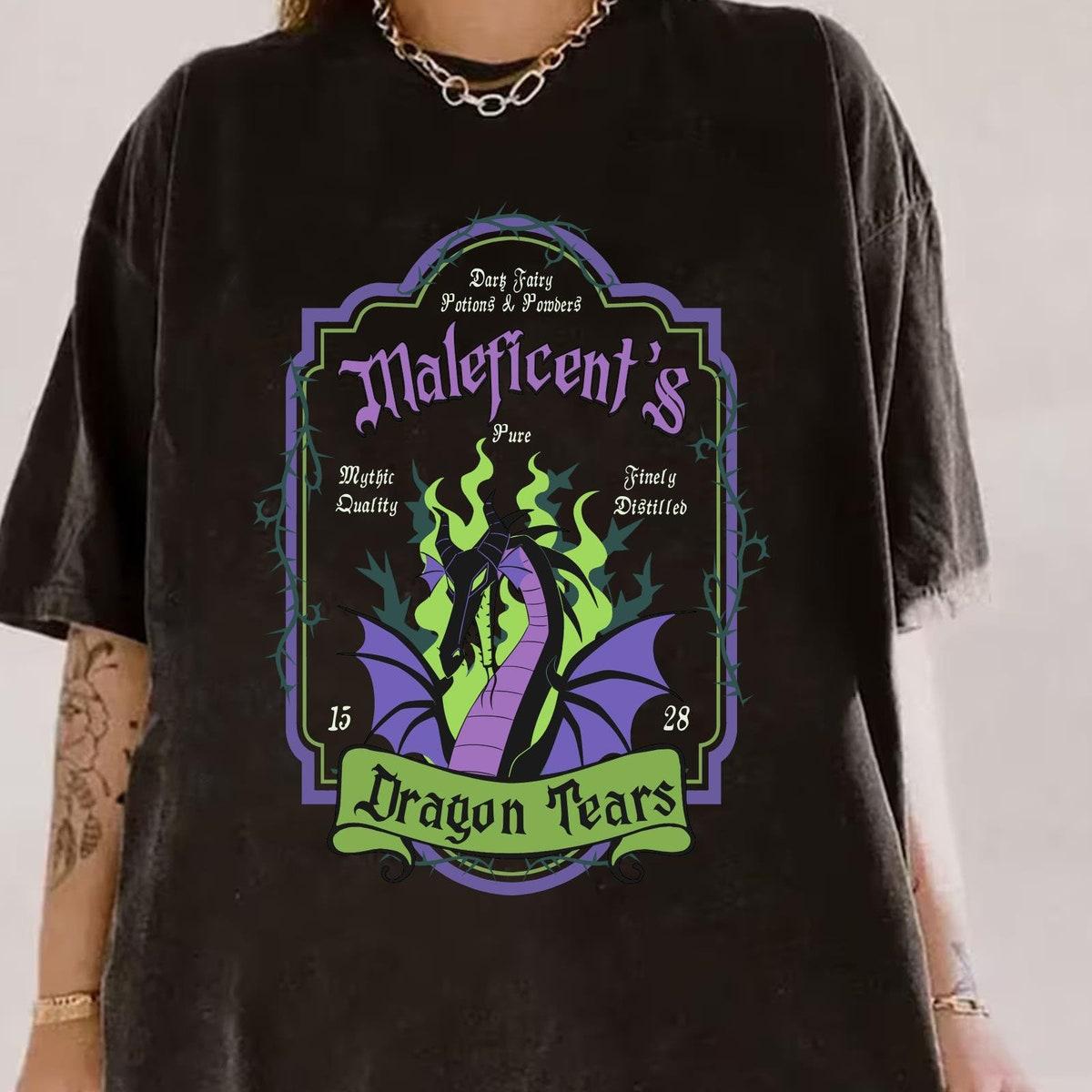 Vintage Sleeping Beauty Maleficent's Dragon Tears Shirt 1