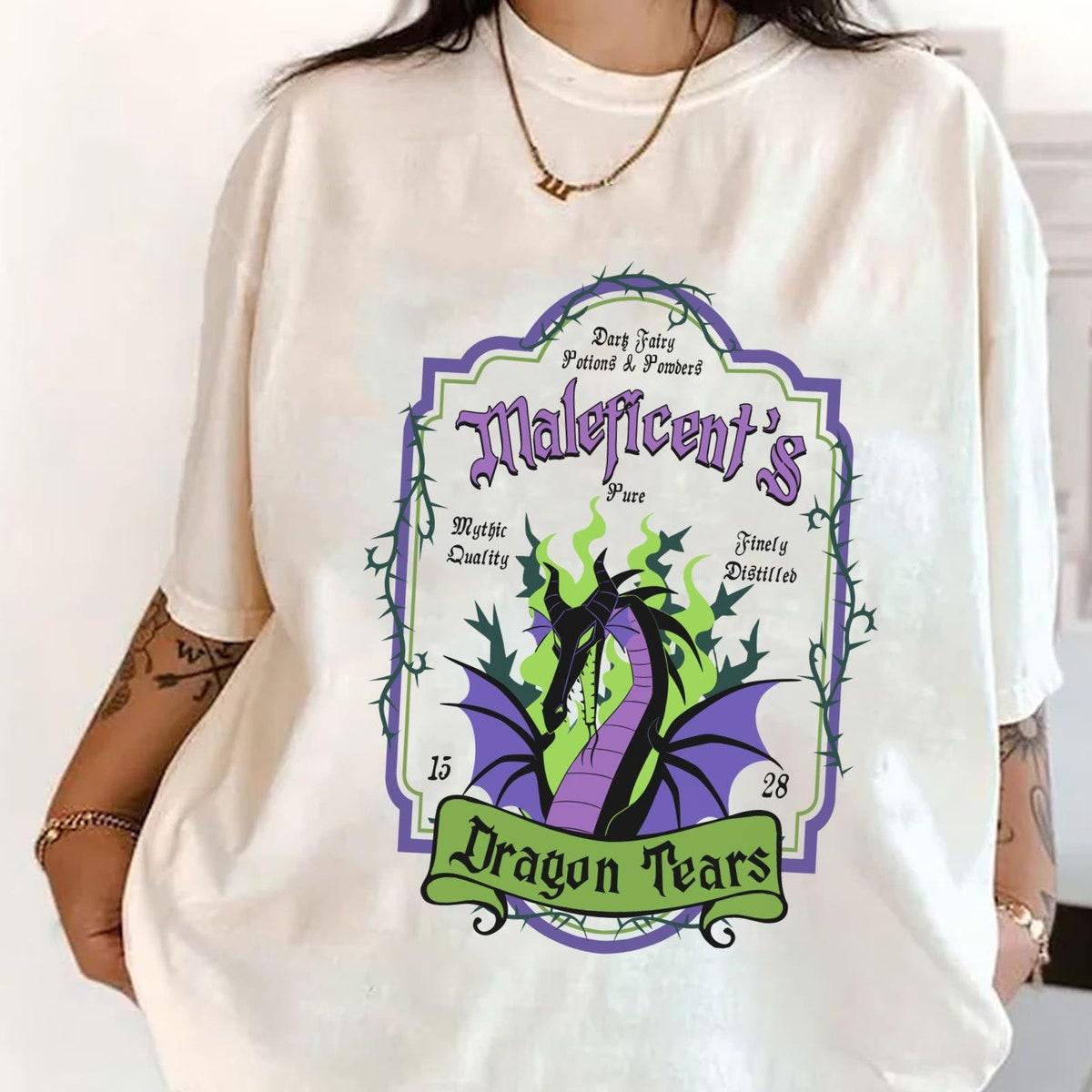 Vintage Sleeping Beauty Maleficent's Dragon Tears Shirt 2