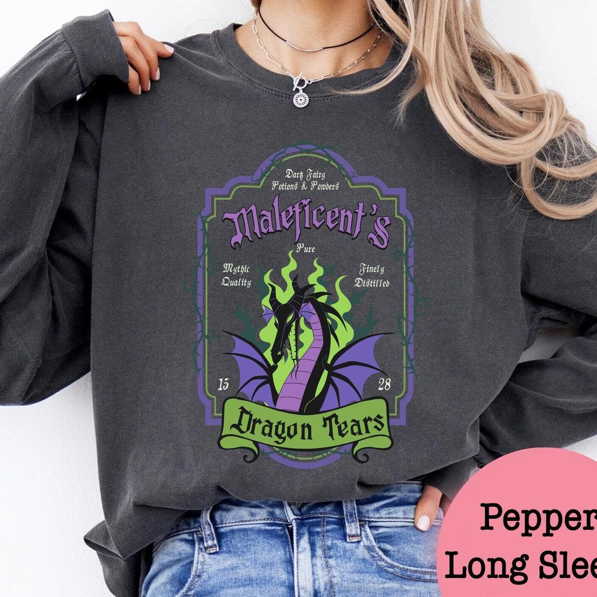 Vintage Sleeping Beauty Maleficent's Dragon Tears Shirt 3