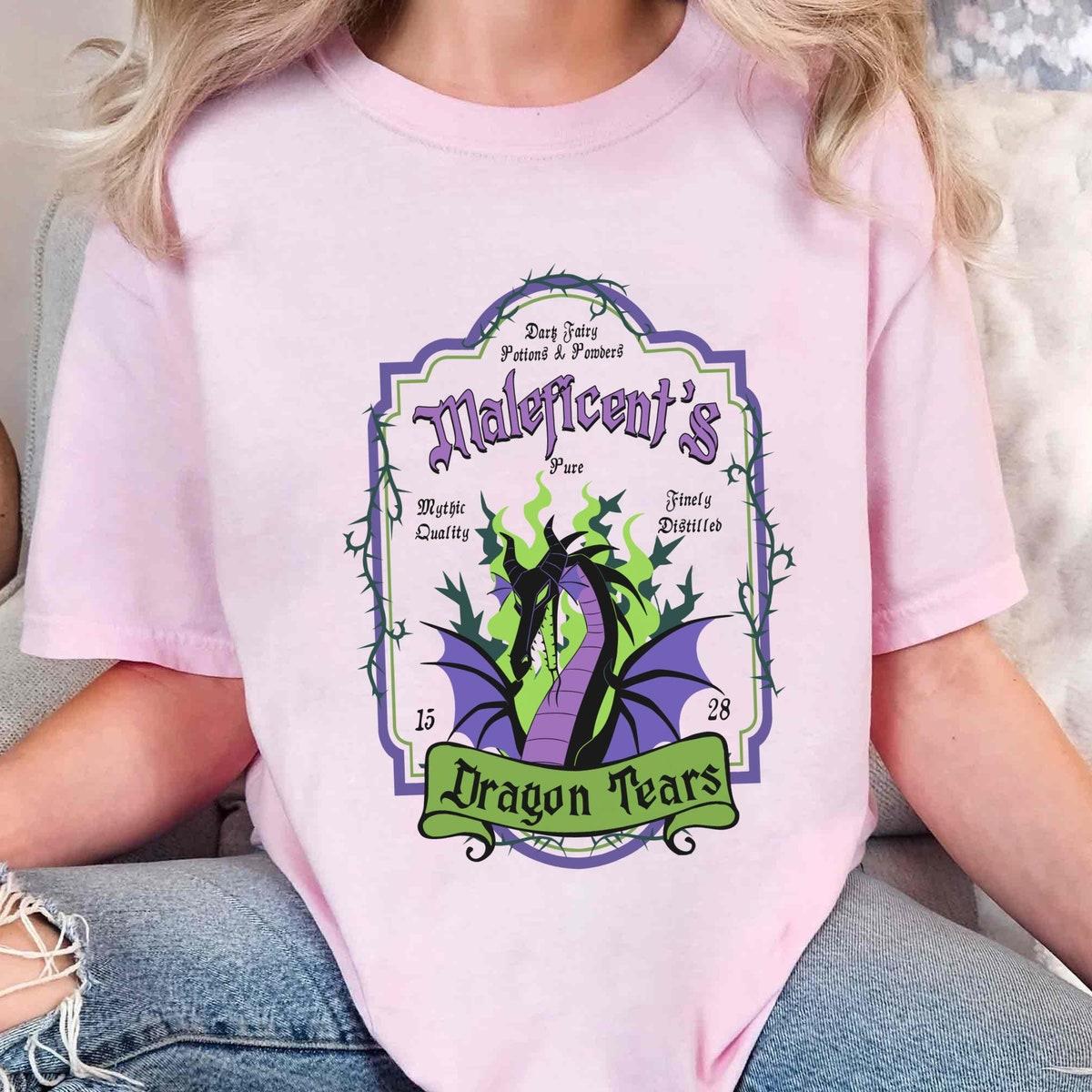 Vintage Sleeping Beauty Maleficent's Dragon Tears Shirt 5